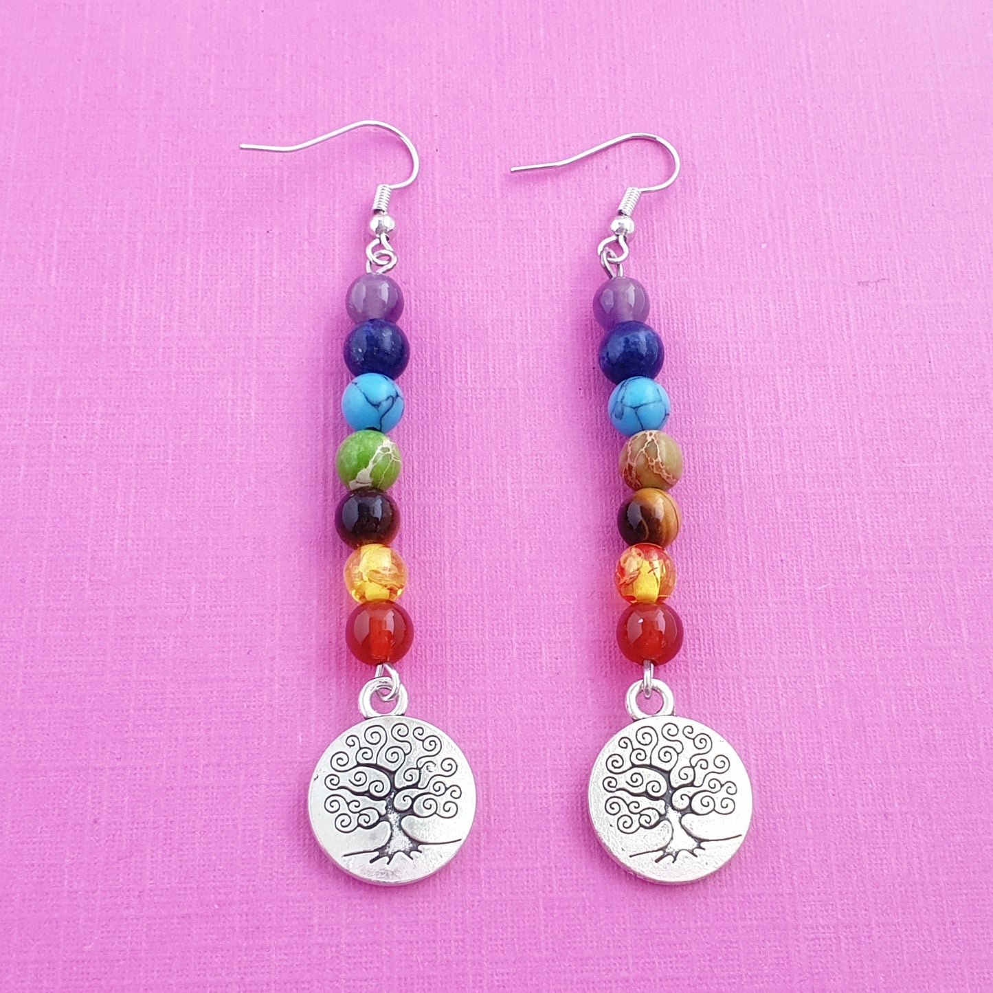 Chakra Tree of Life Earrings