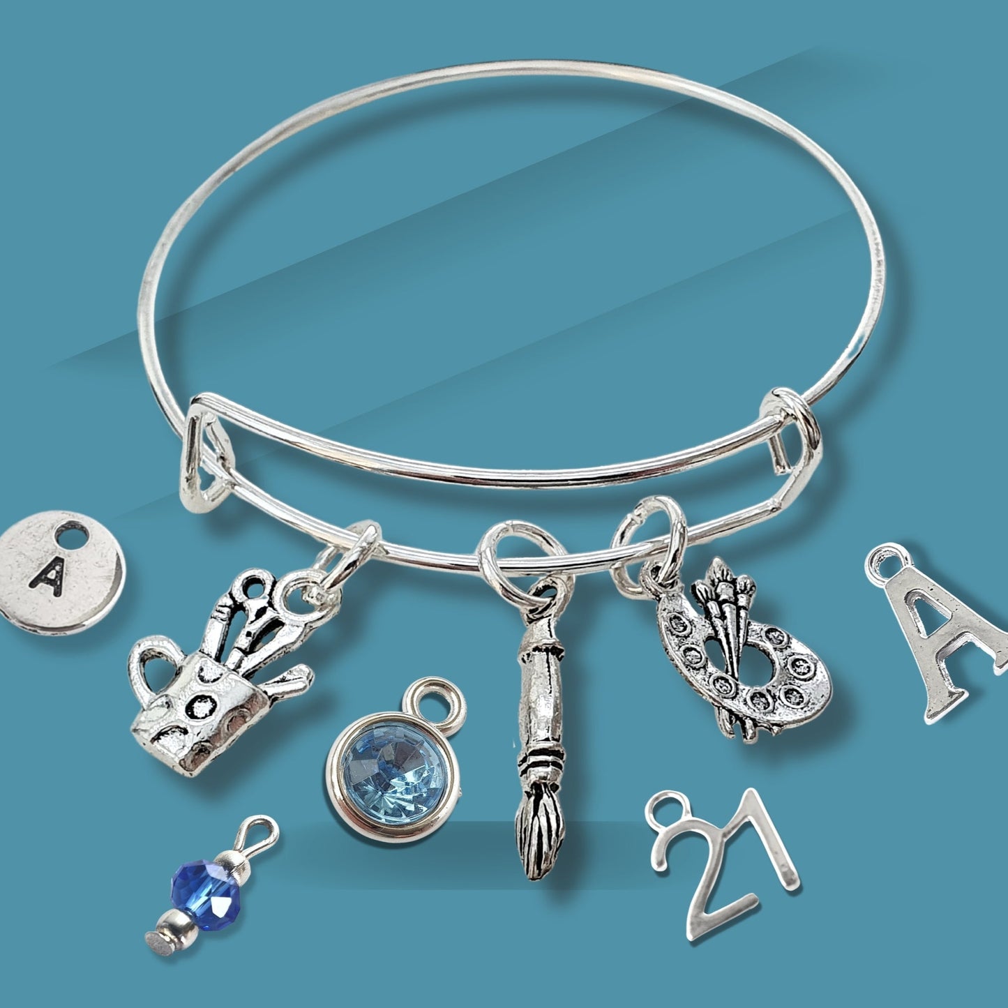 Artist Bangle - Silver