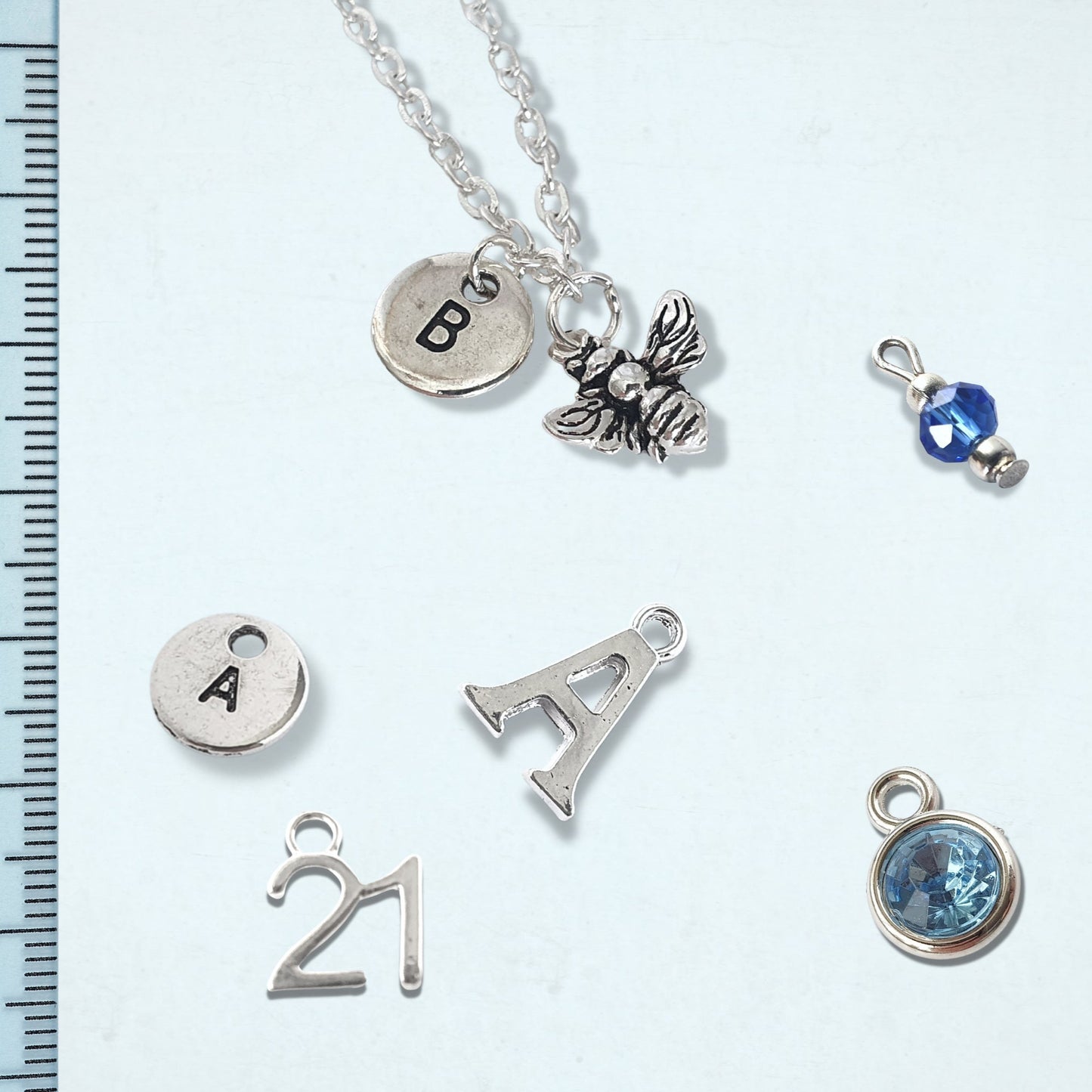Bee Necklace - Silver