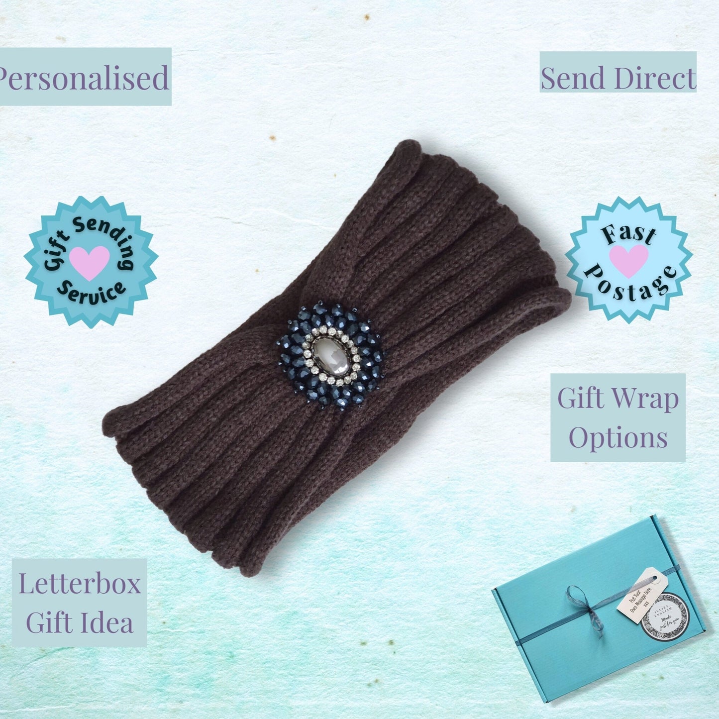 Bling Headband - Dark Grey