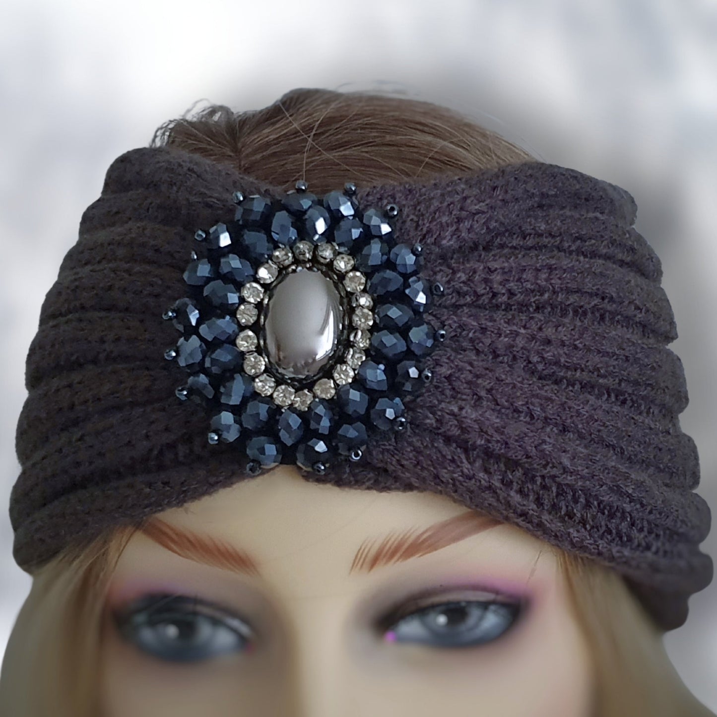 Bling Headband - Dark Grey