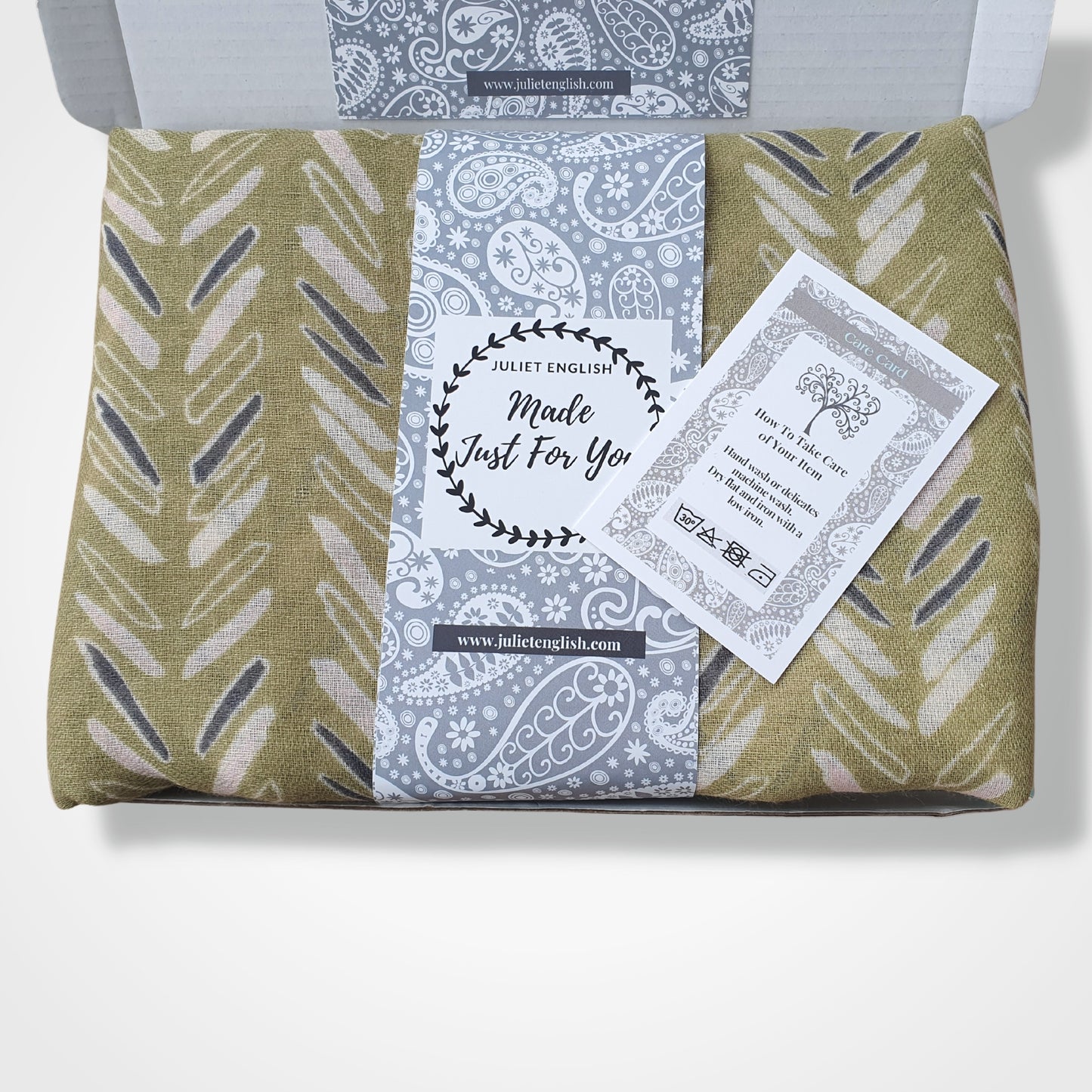 Olive Green Boho Pattern Ladies Lightweight Scarf