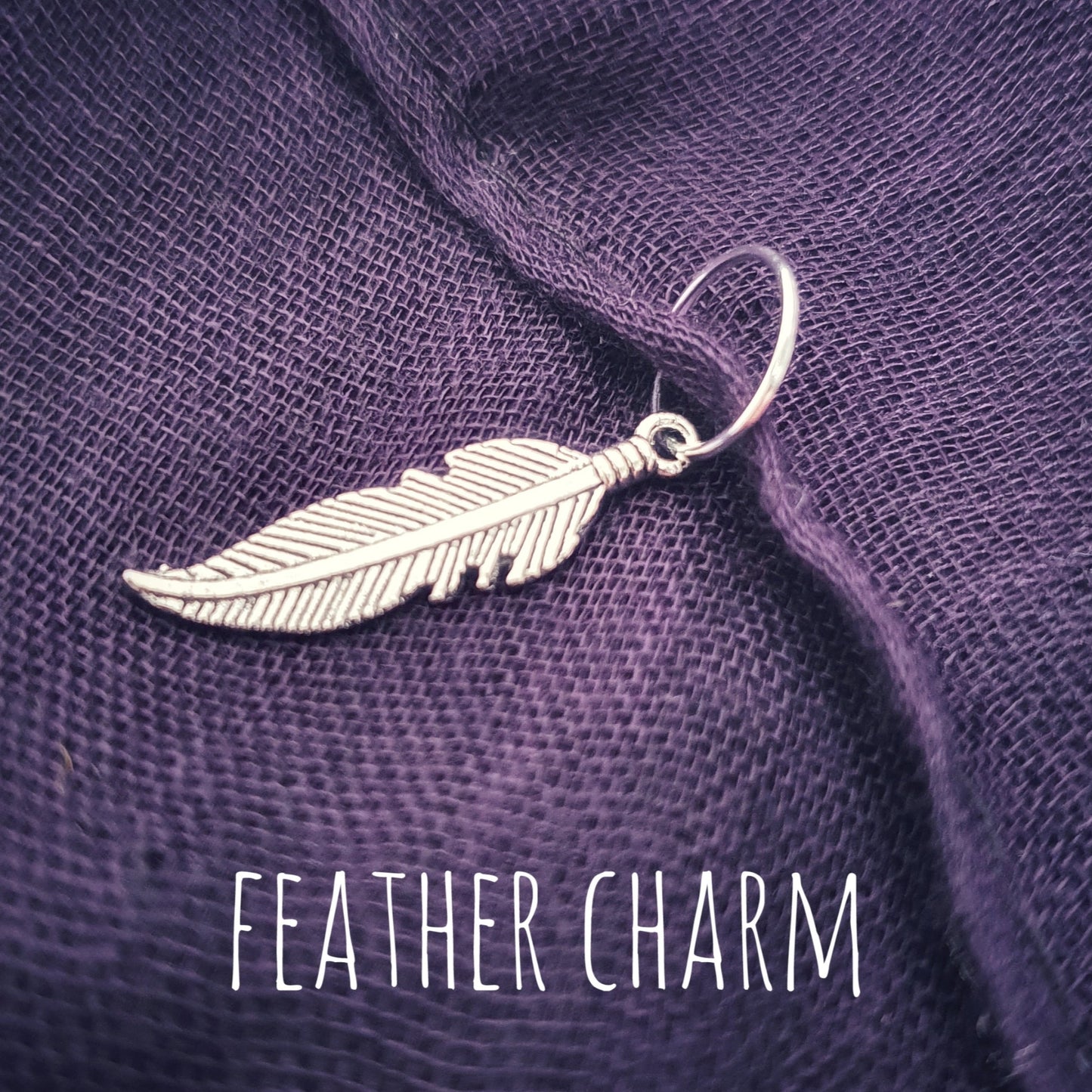 Feather Print Scarf - Maroon