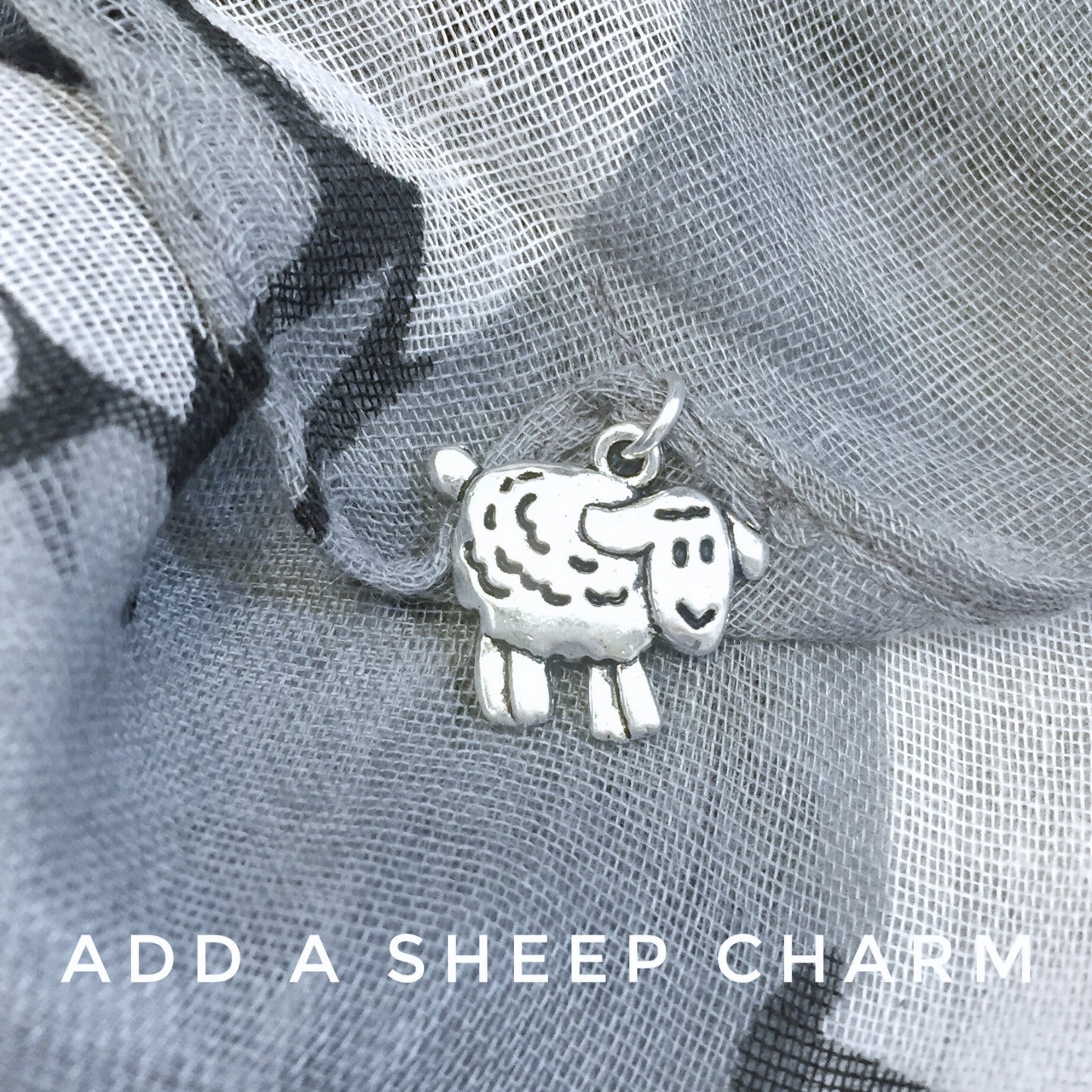 Sheep Scarf - Light Pink