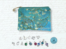 Load image into Gallery viewer, Van Gogh Almond Blossom Make Up/Cosmetics Bag - Green
