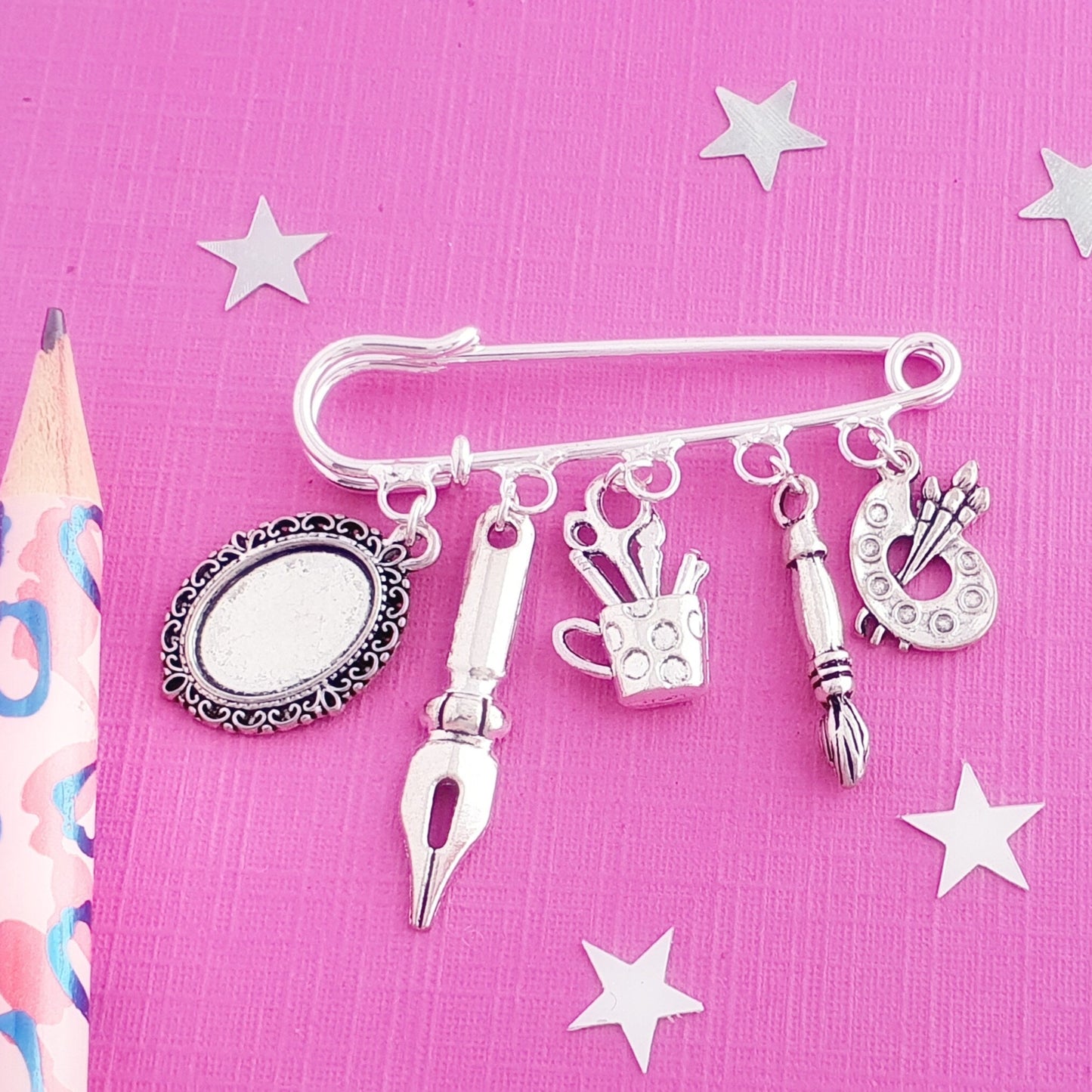 Artists Brooch - Silver