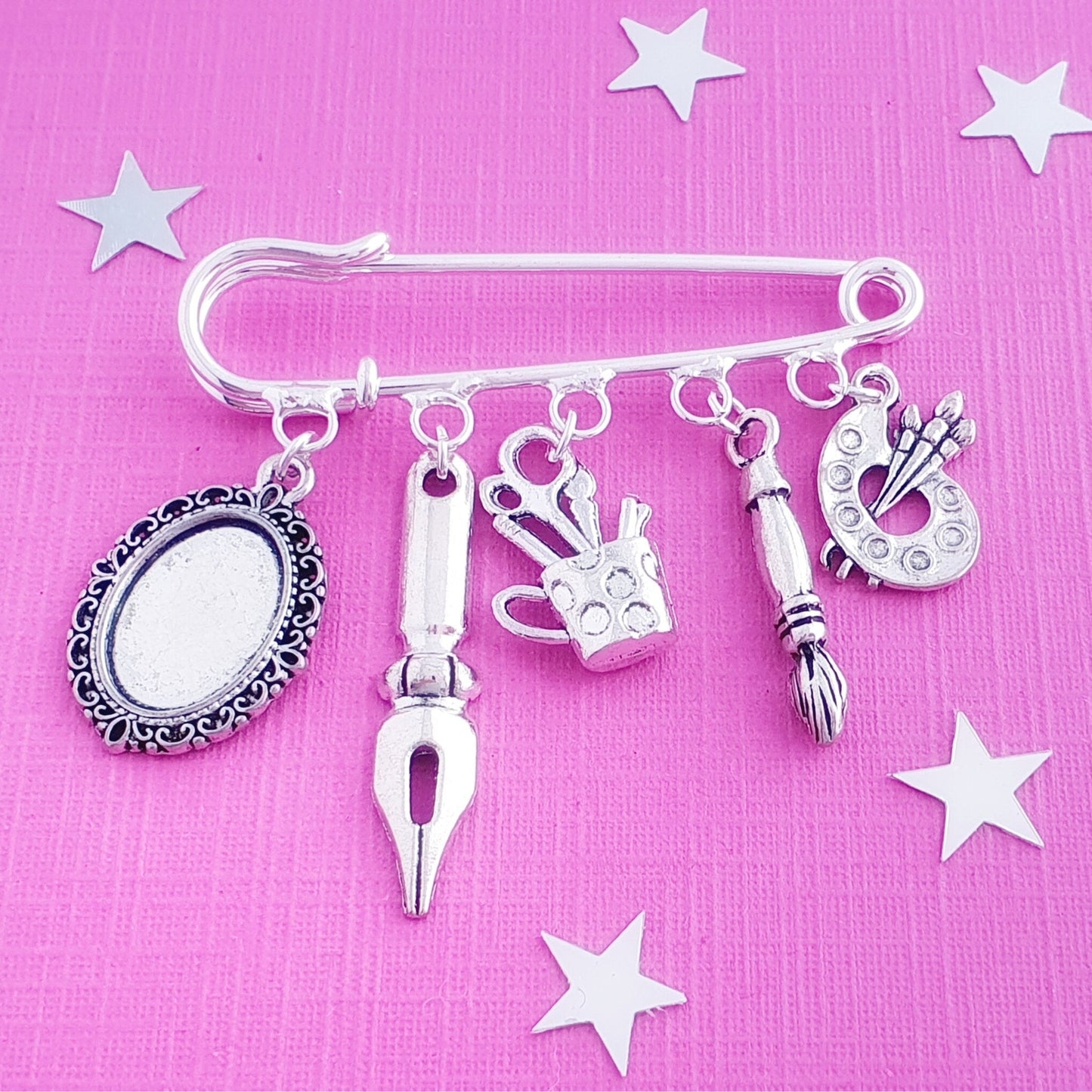 Artists Brooch - Silver