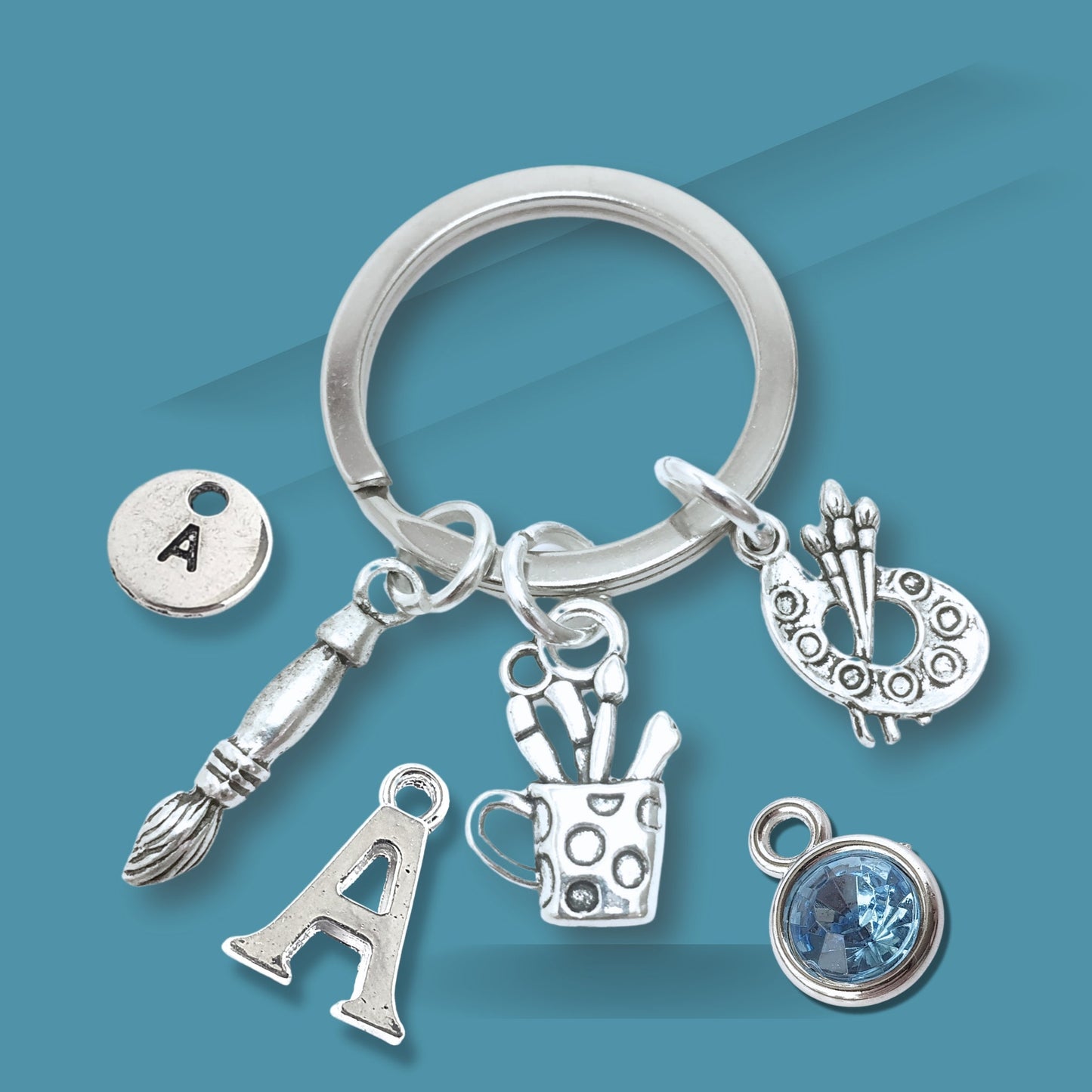 Artist Keyring - Silver