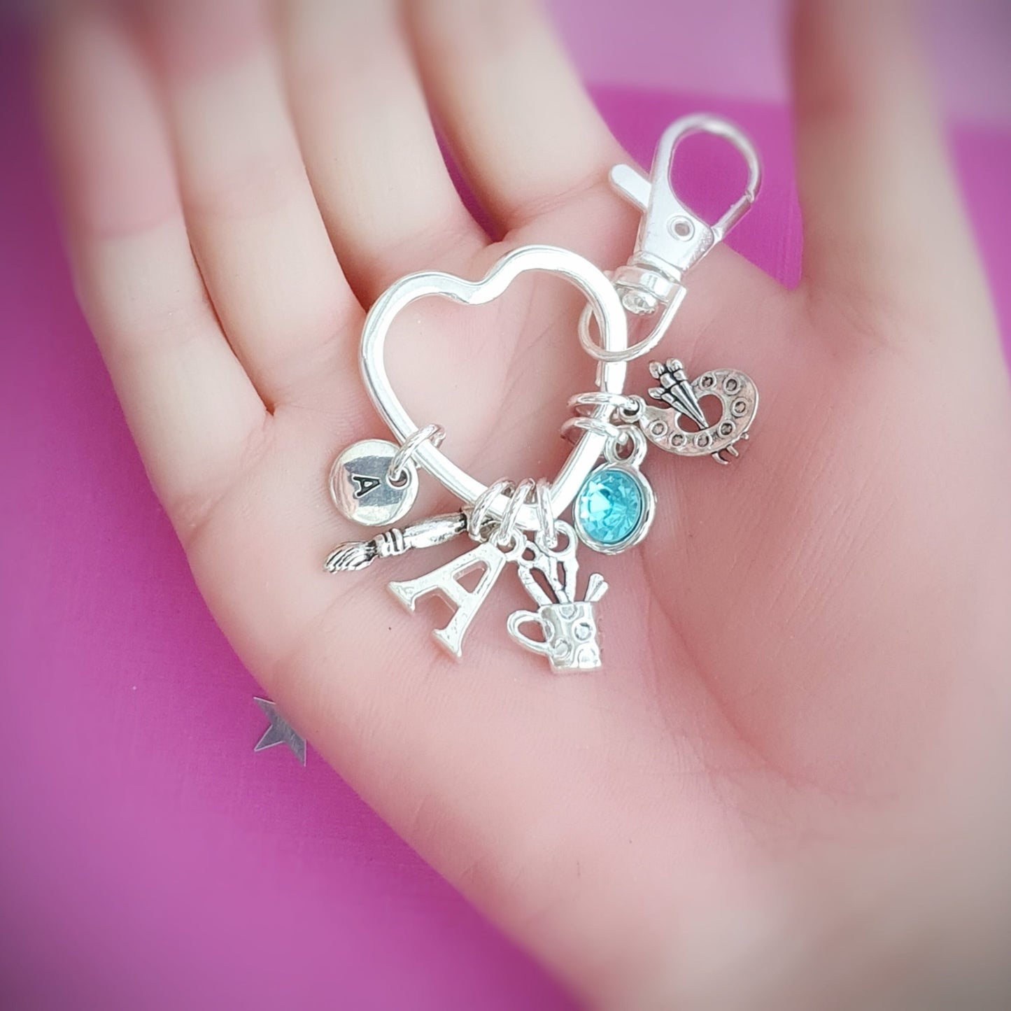 Artist Keyring - Silver