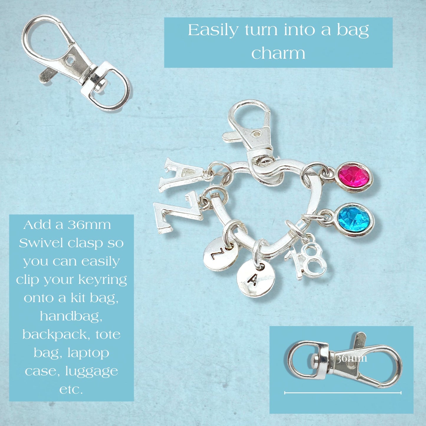 Cooks Keyring - Silver