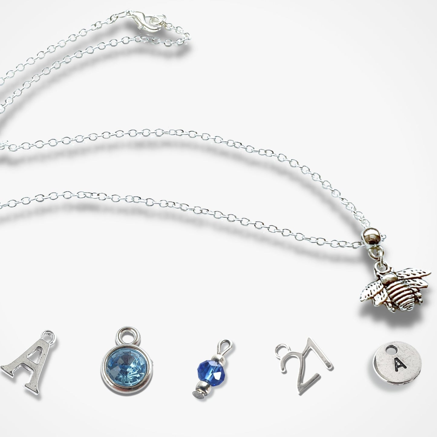 Bee Necklace - Silver