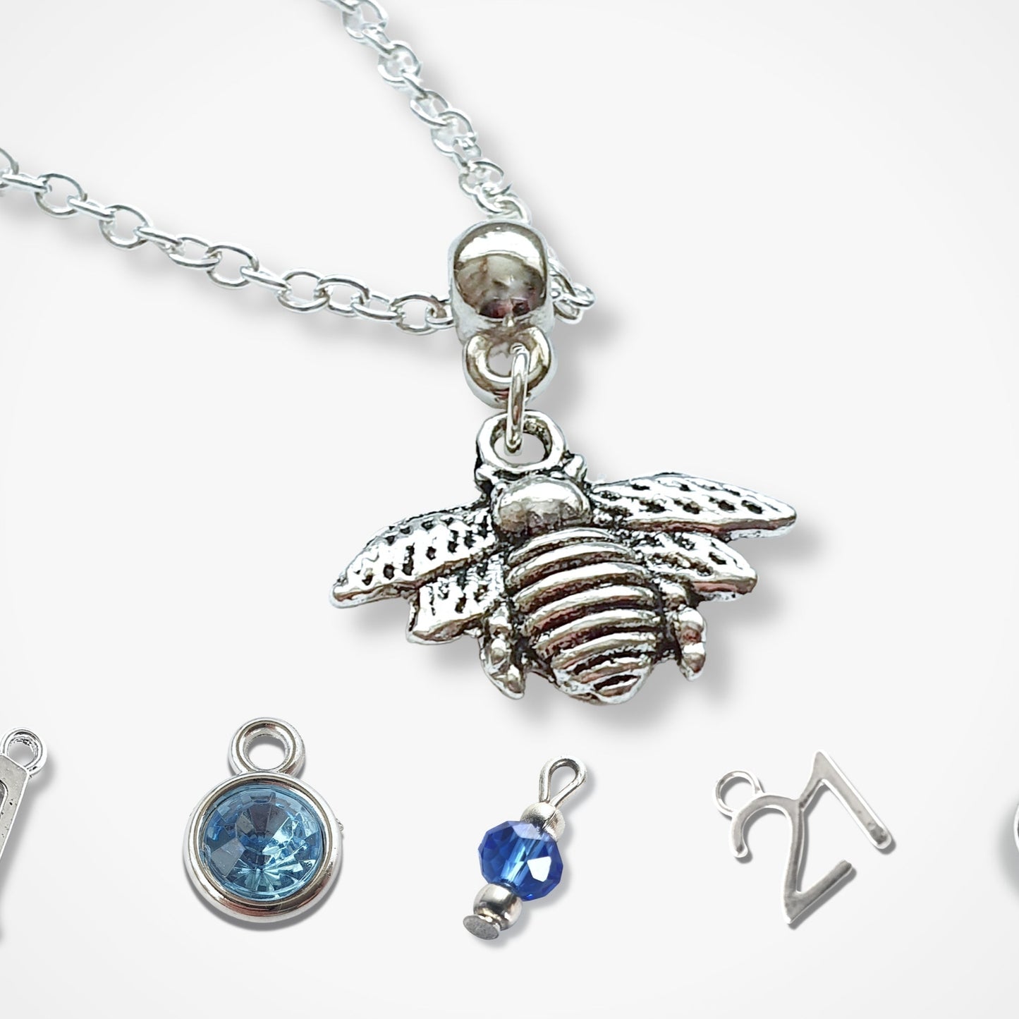 Bee Necklace - Silver