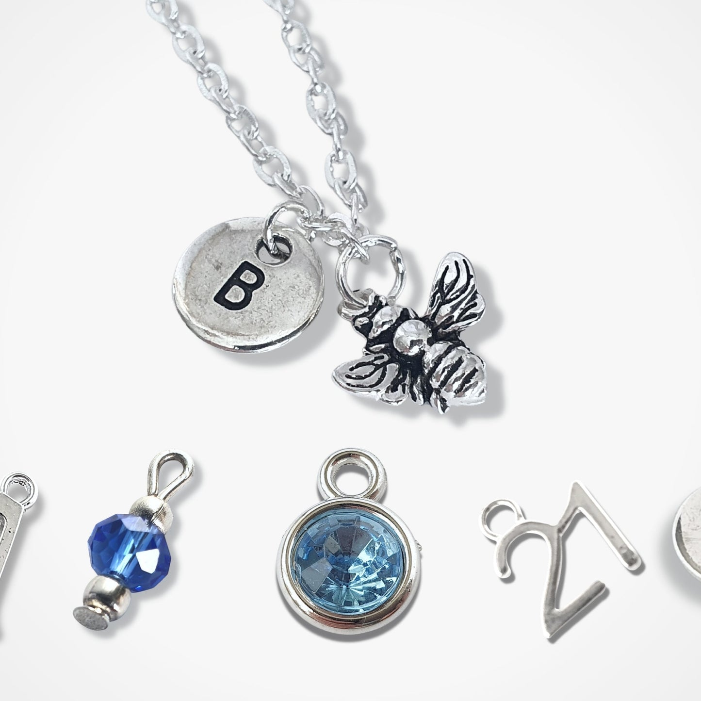Bee Necklace - Silver