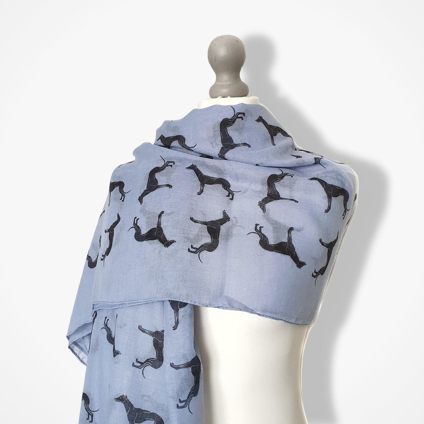 Greyhound Scarf - Blue