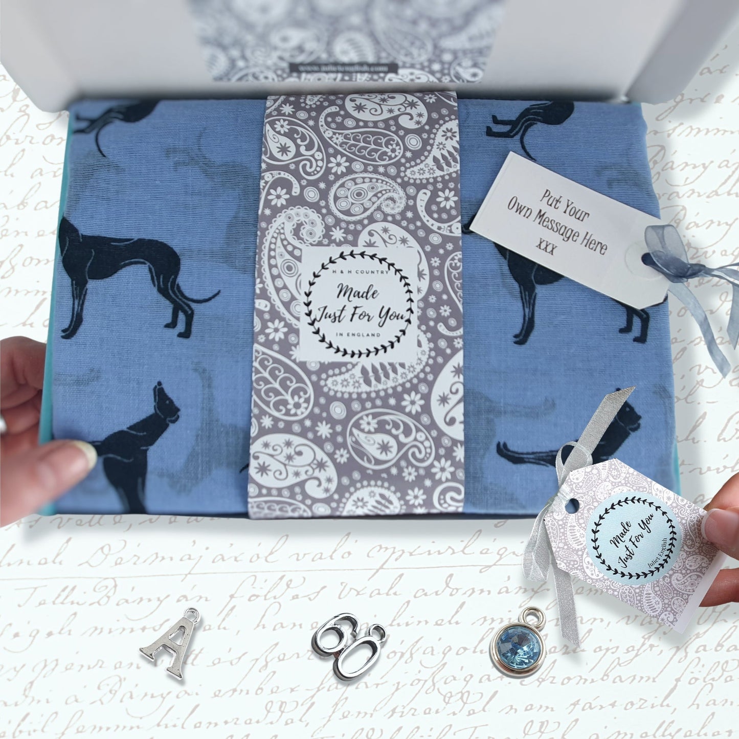 Greyhound Scarf - Blue