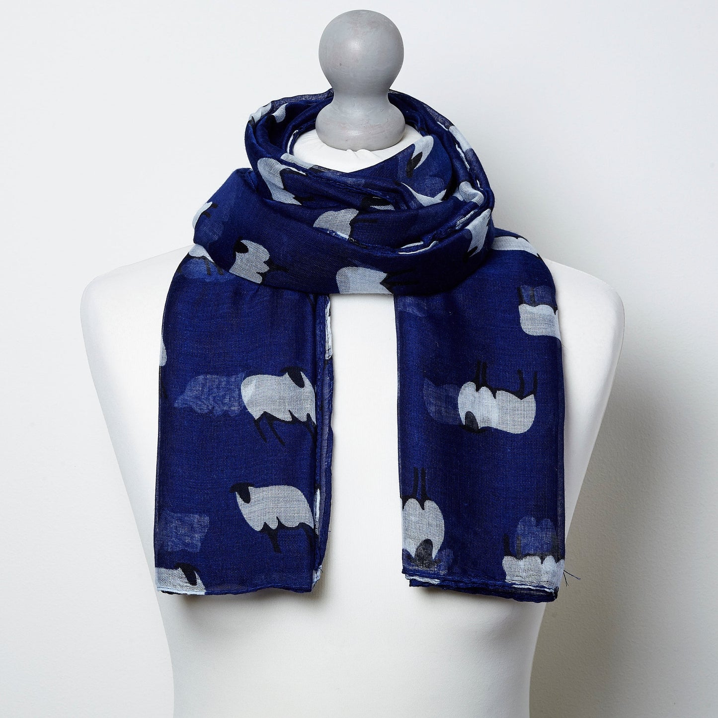 Sheep Scarf - Blue