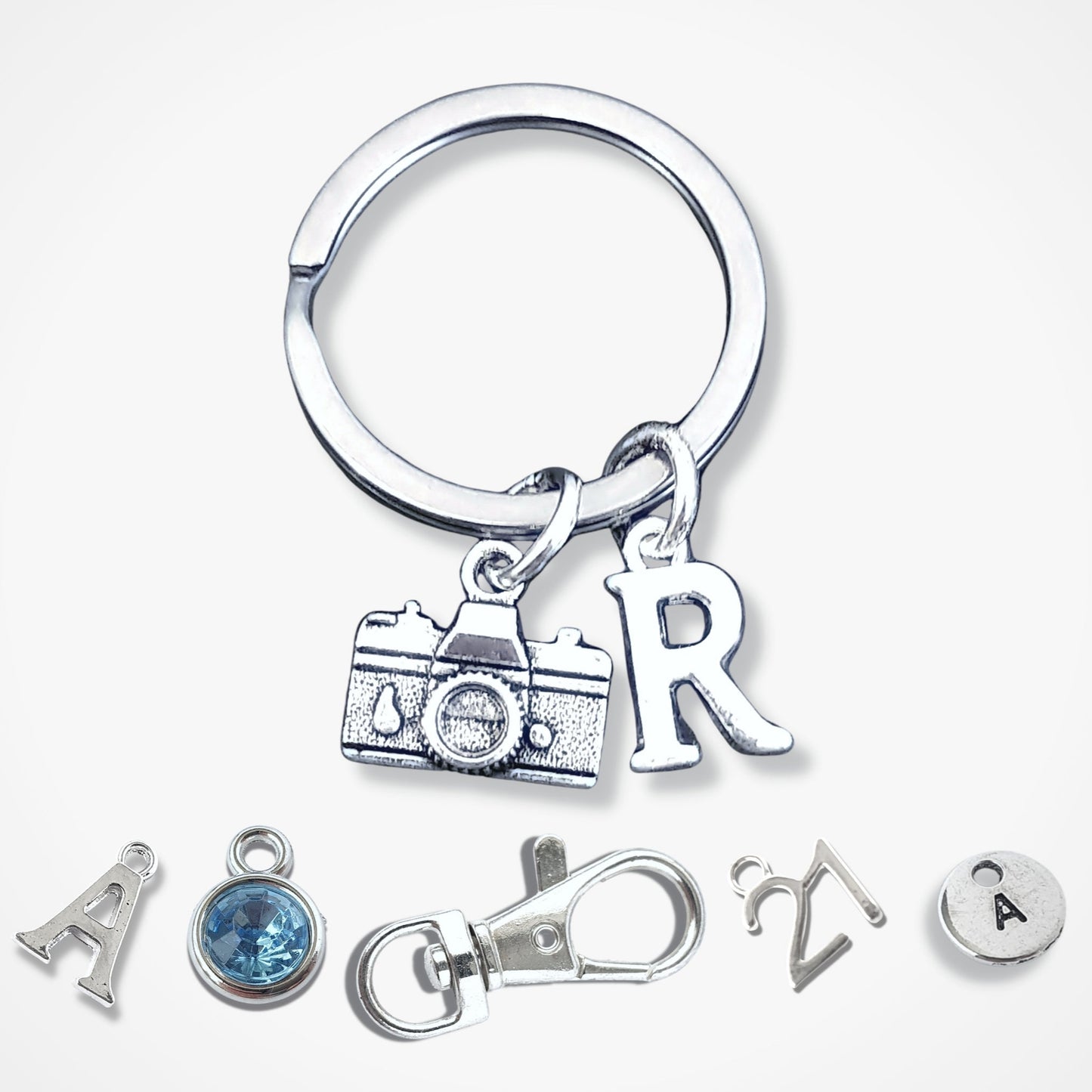 Camera Keyring - Silver