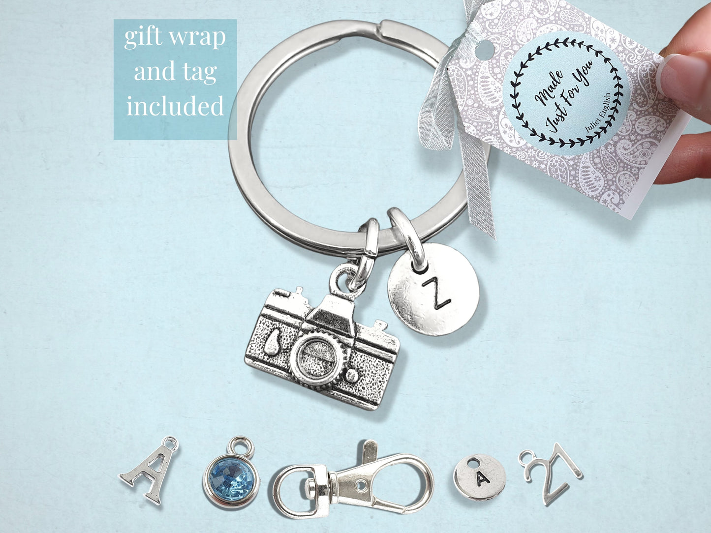 Camera Keyring - Silver