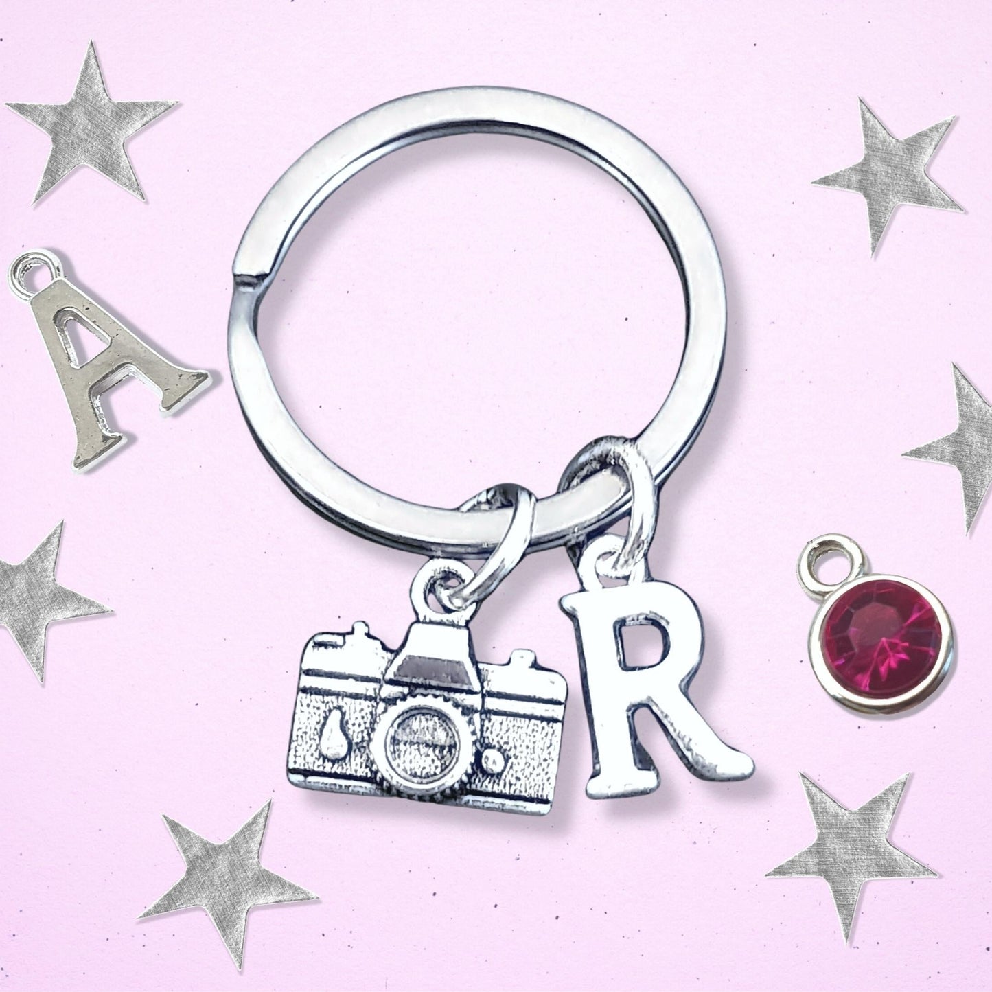 Camera Keyring - Silver