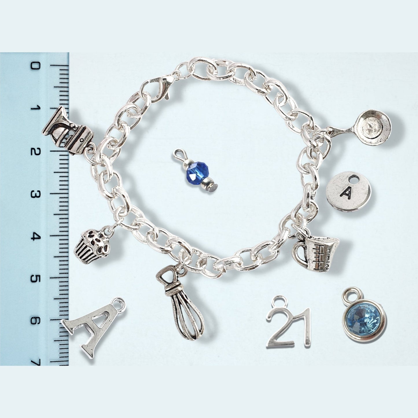 Cooks Charm Bracelet - Silver