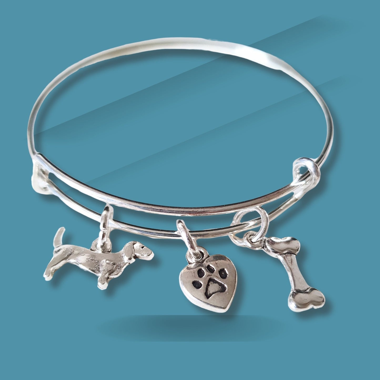 Dachshund Bracelet - Silver