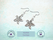Load image into Gallery viewer, Starfish Earrings - Silver
