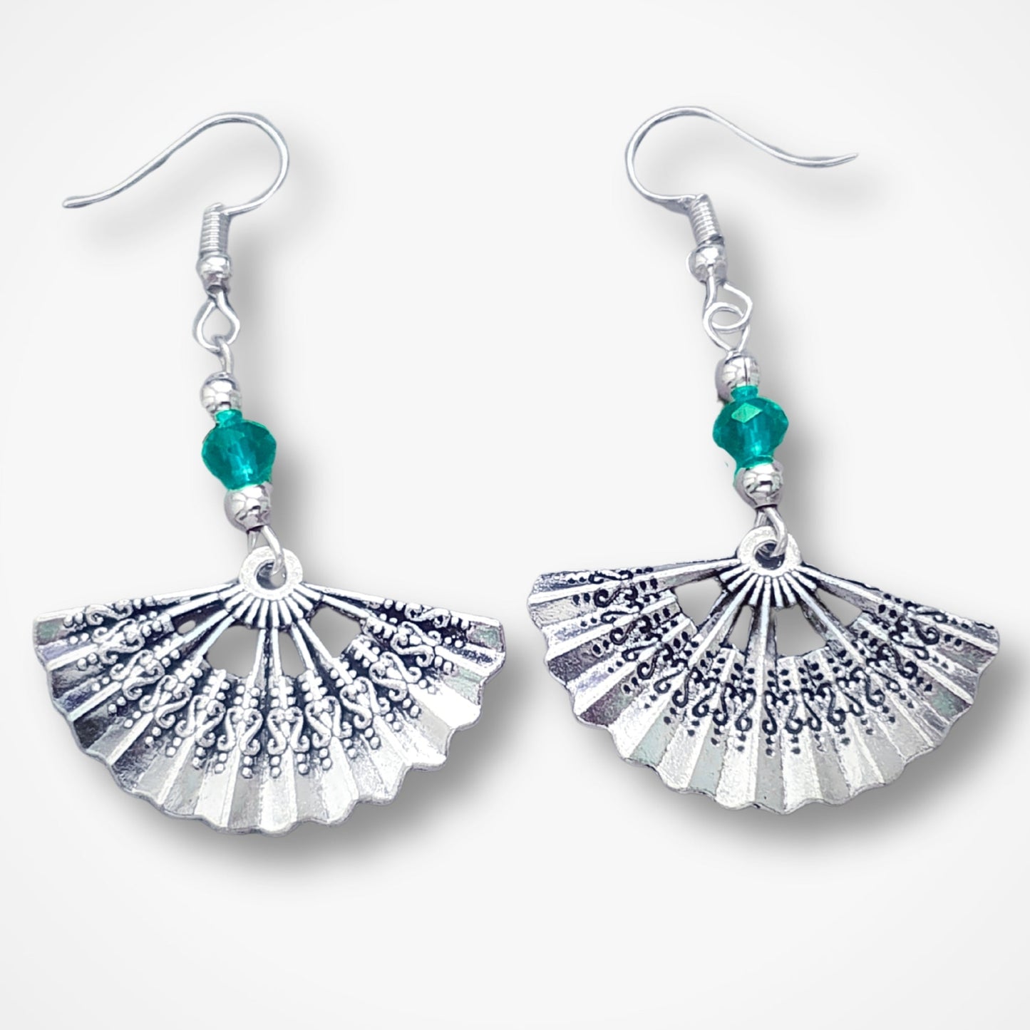 Fan earrings - Silver