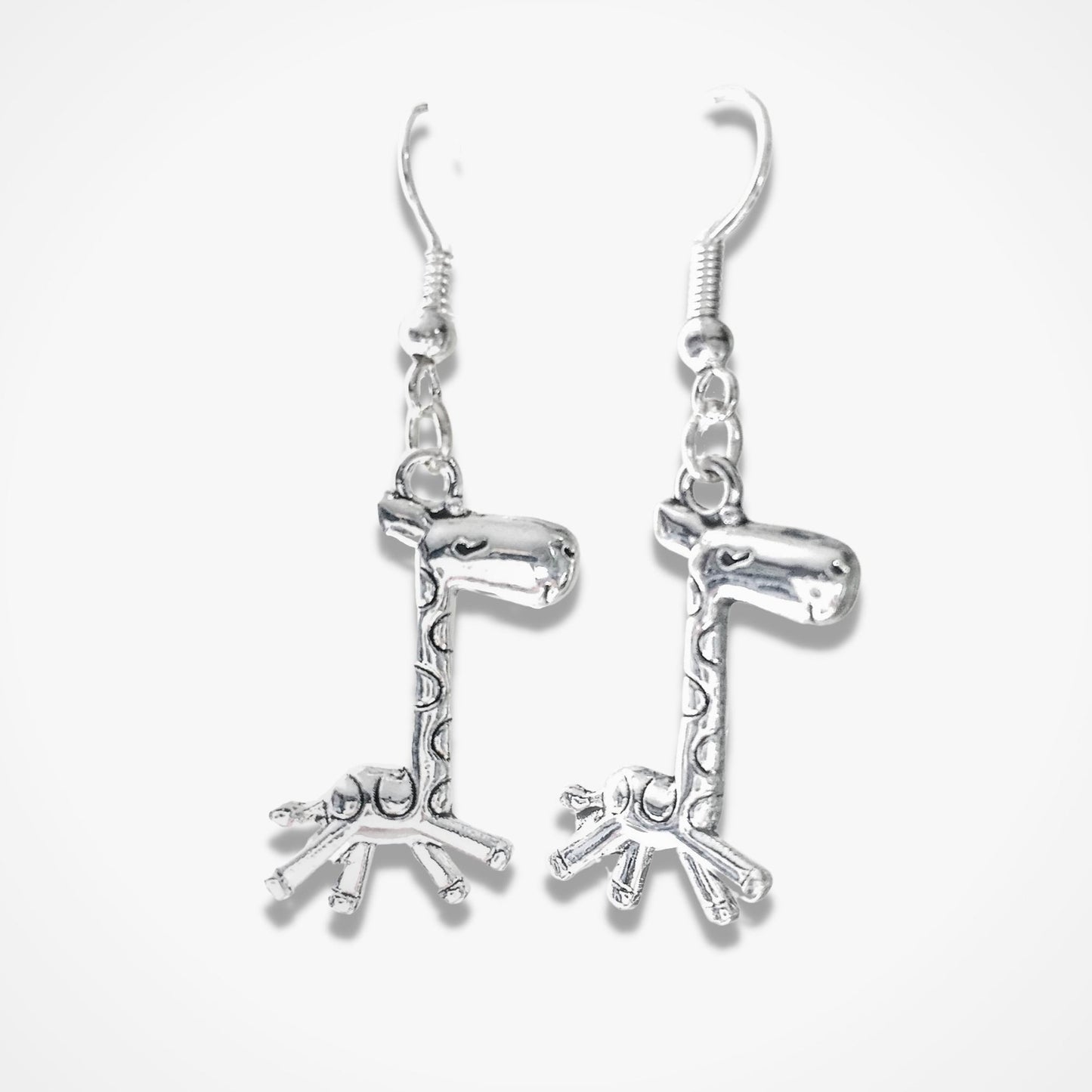 Giraffe Earrings - Silver