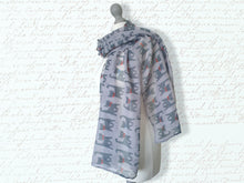 Load image into Gallery viewer, Happy Cats Scarf - Grey
