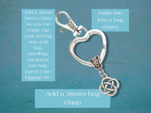 Load image into Gallery viewer, Celtic Infinity Knot Keyring - Silver

