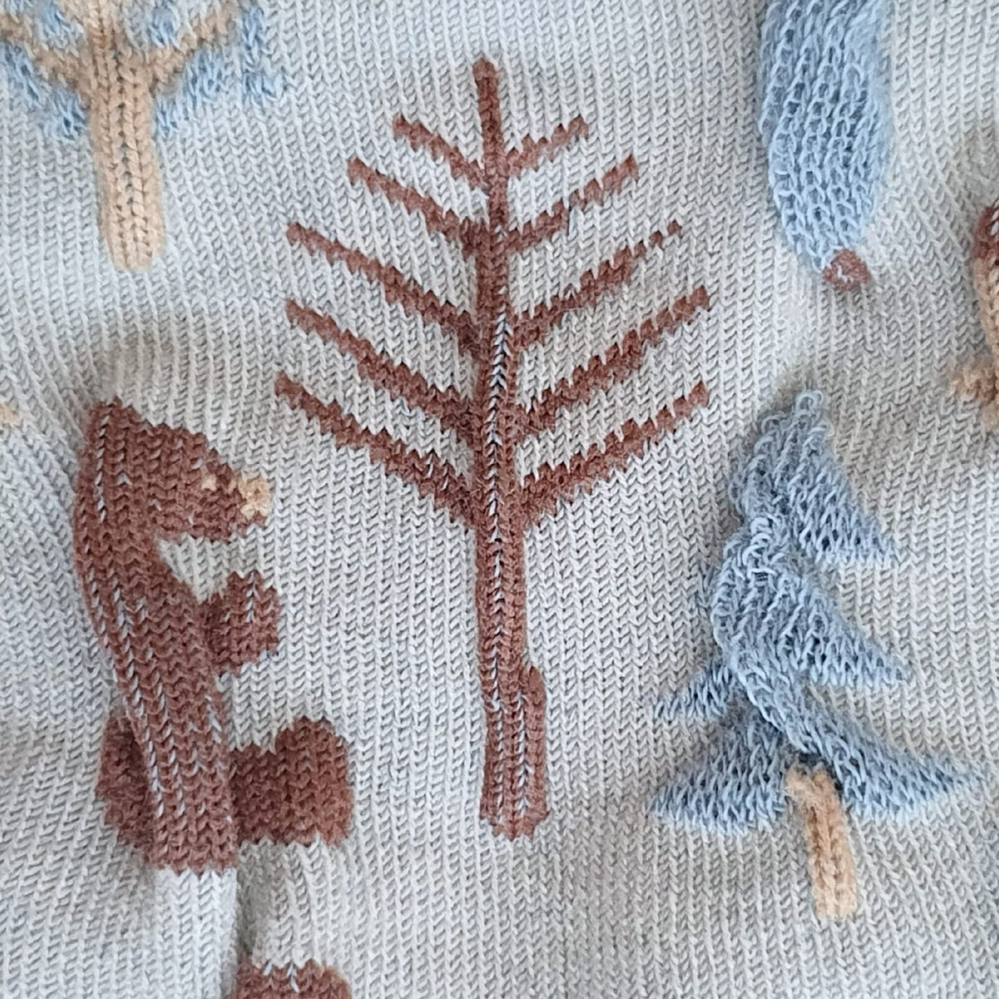 Forest Scene Socks - Blue