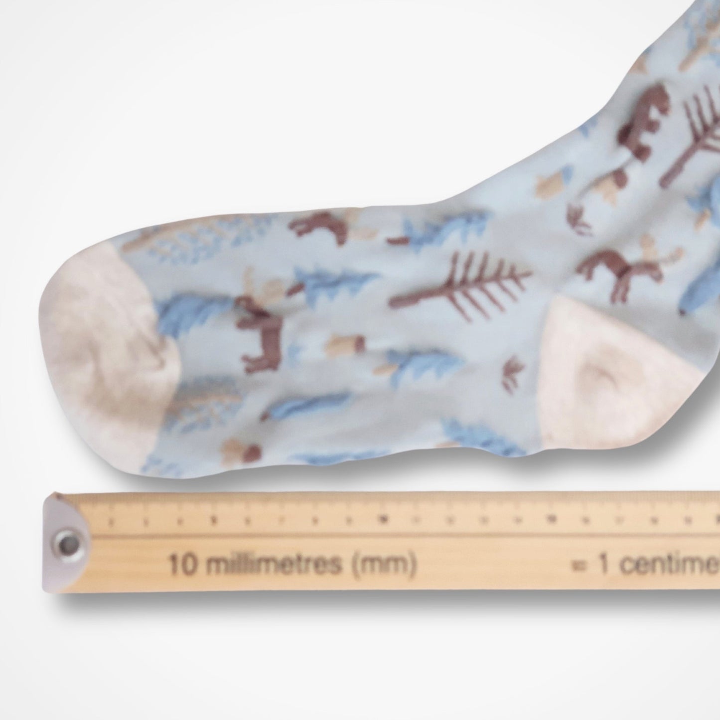 Forest Scene Socks - Blue