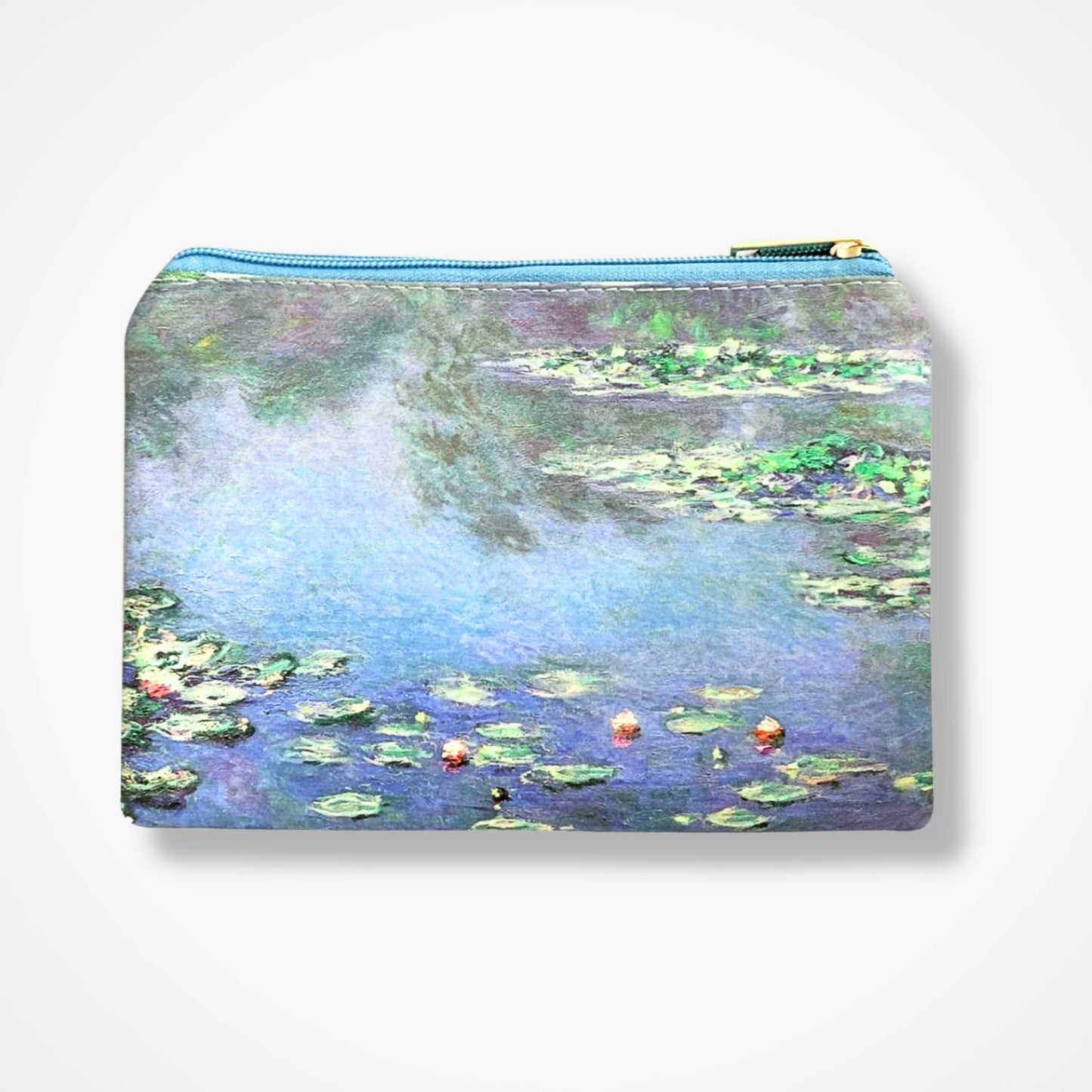 Monet's Water Lilies Make Up/Cosmetics Bag - Blue