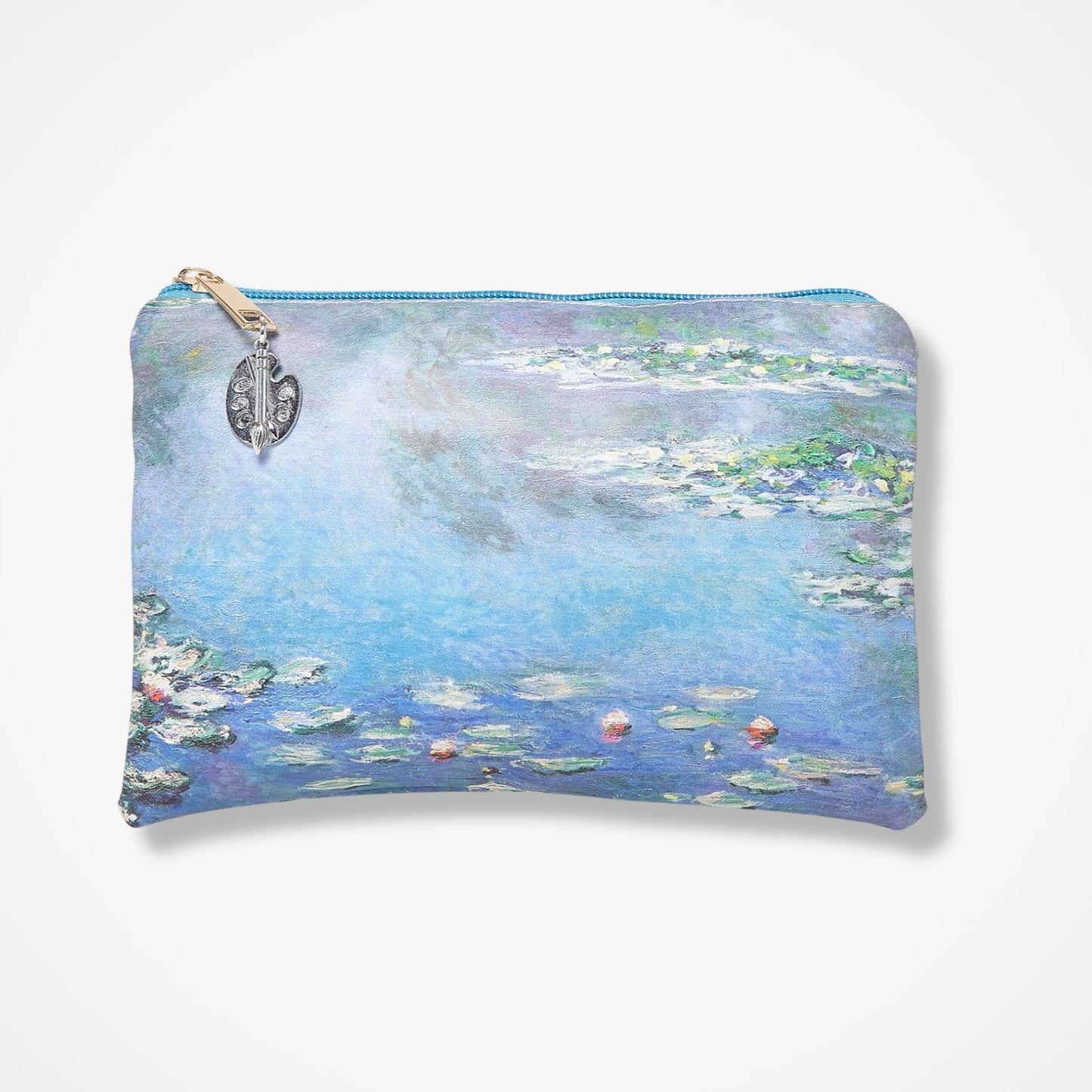 Monet's Water Lilies Make Up/Cosmetics Bag - Blue