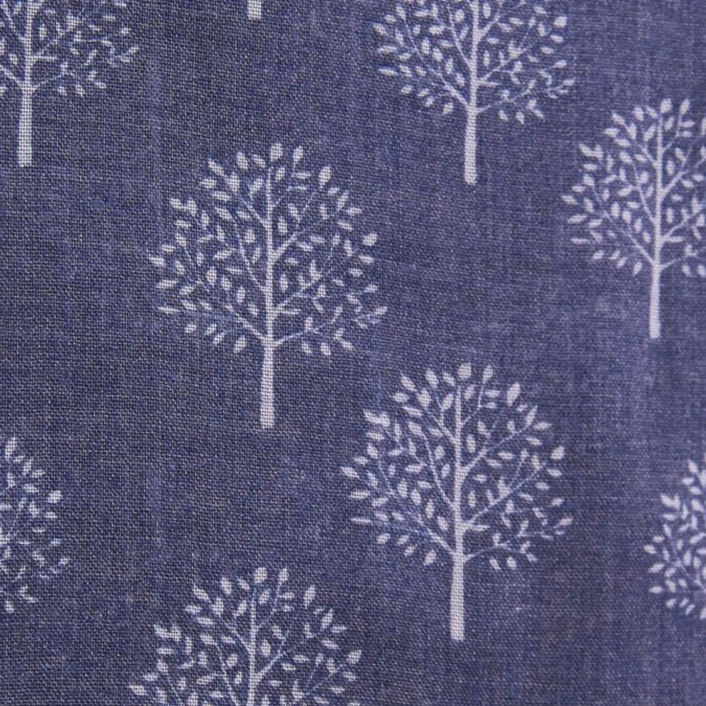 Lightweight Tree Print Scarf - Denim Blue