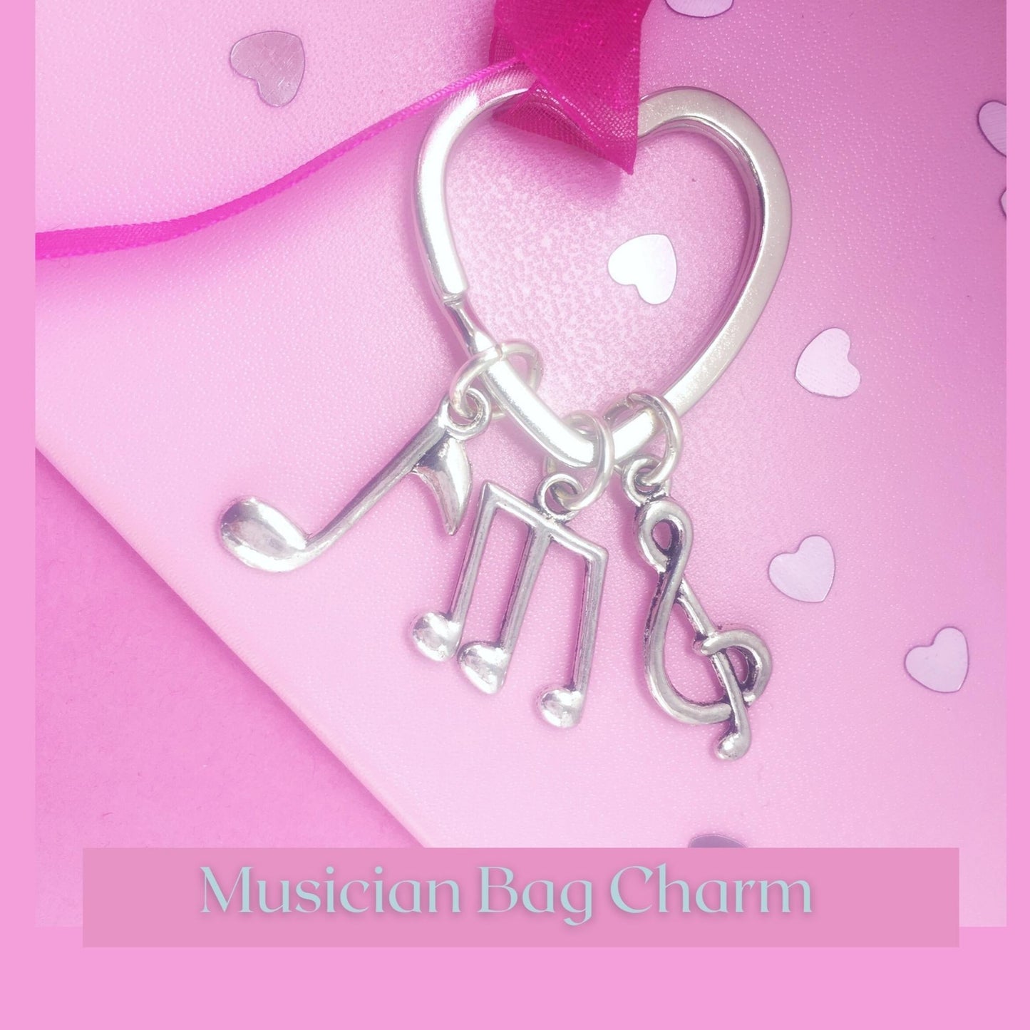 Music Lover Keyring - Silver