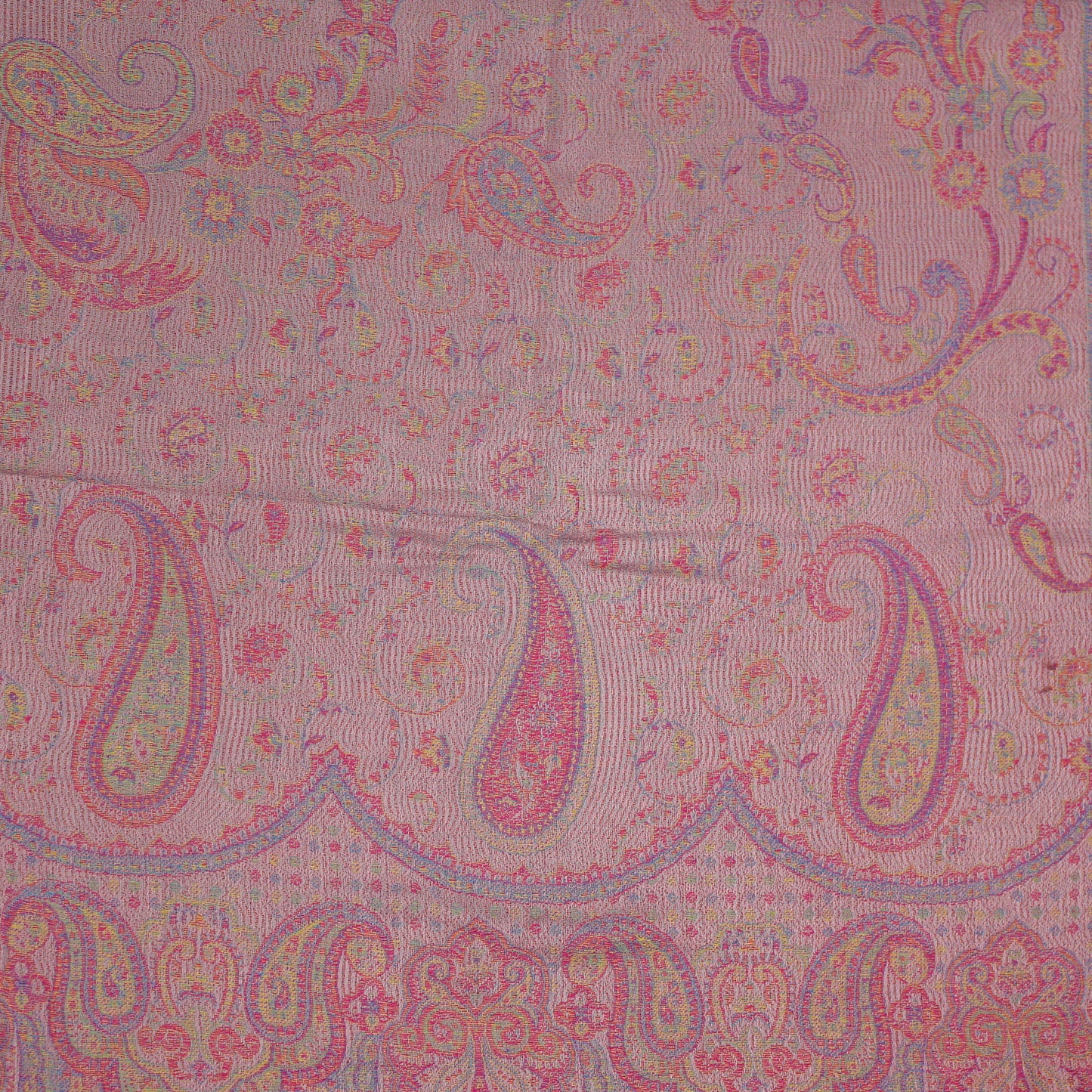 Pashmina Style Paisley Scarf - Pink