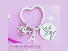 Load and play video in Gallery viewer, I&#39;d Rather be Riding Keyring - Silver

