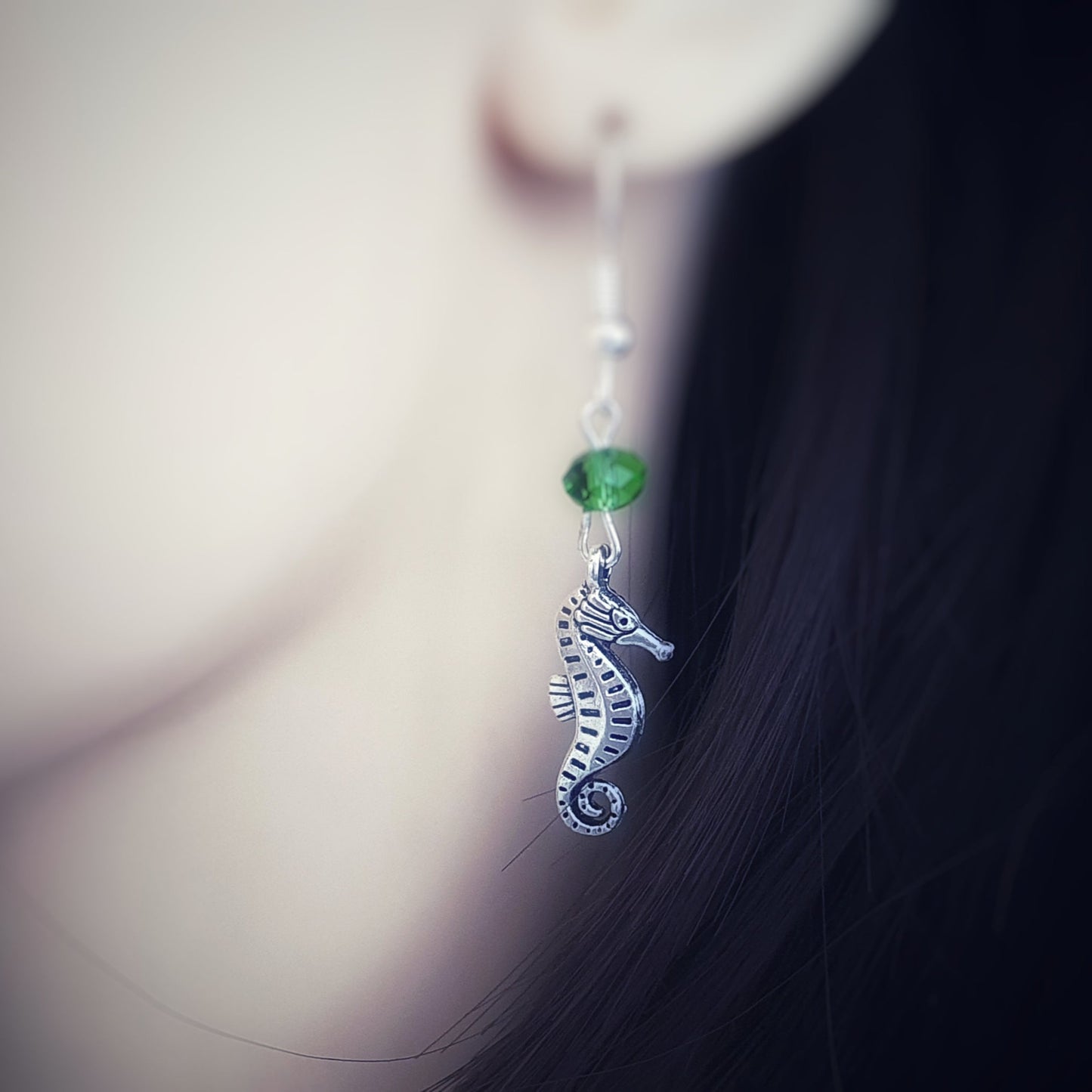 Seahorse Earrings - Silver