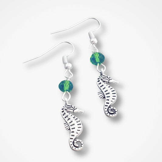 Seahorse Earrings - Silver