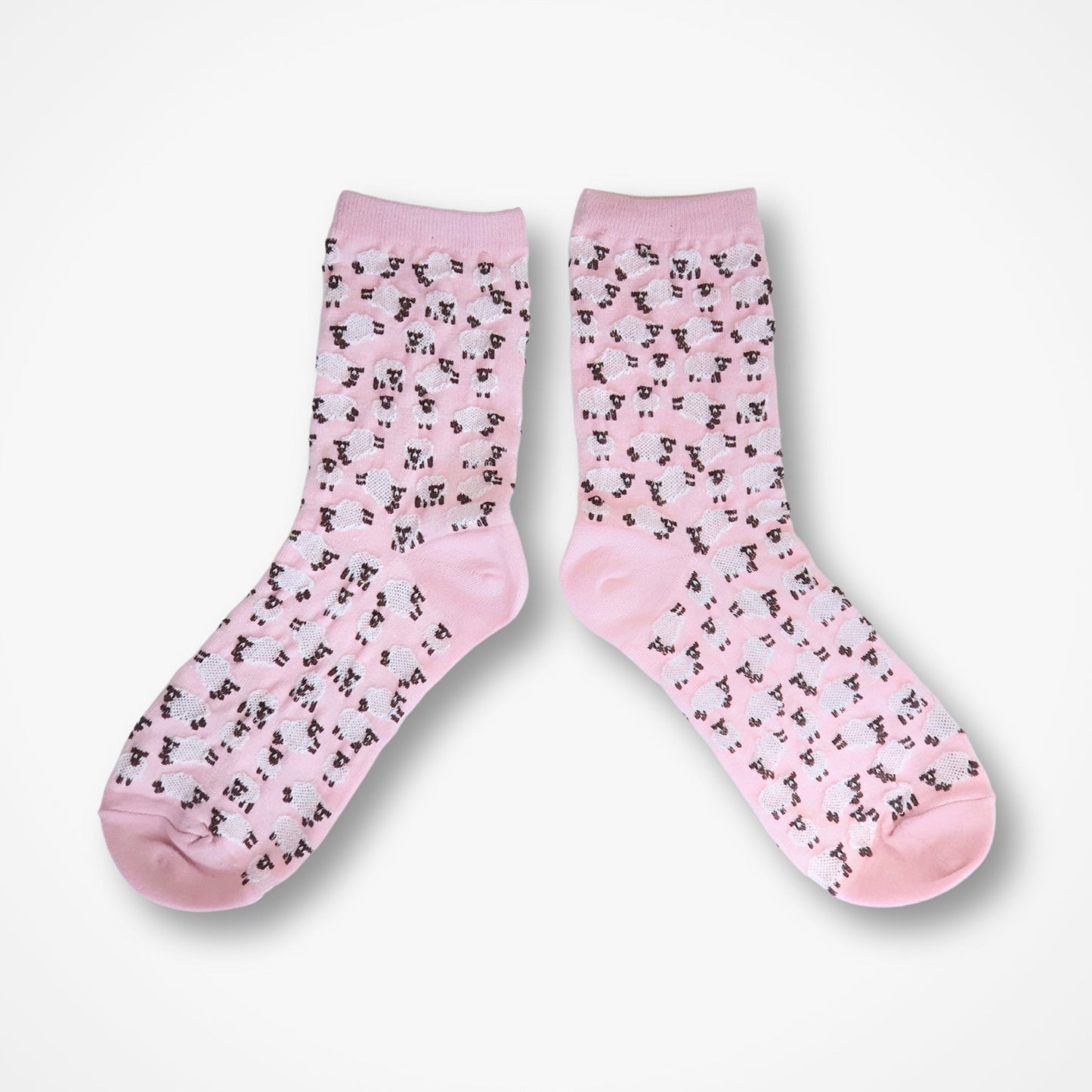 Flock of Sheep Socks - Pink