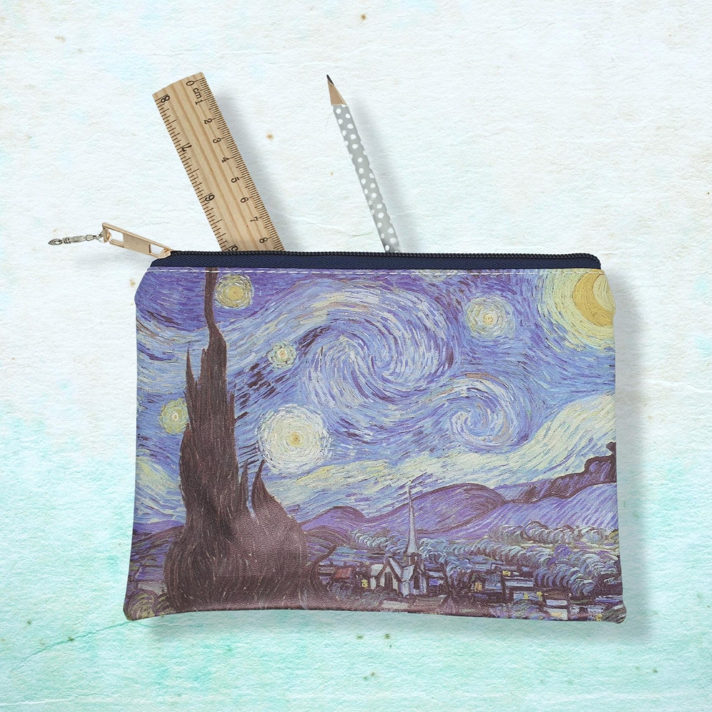 Van Gogh's Starry Night Make Up/Cosmetics Bag - Blue
