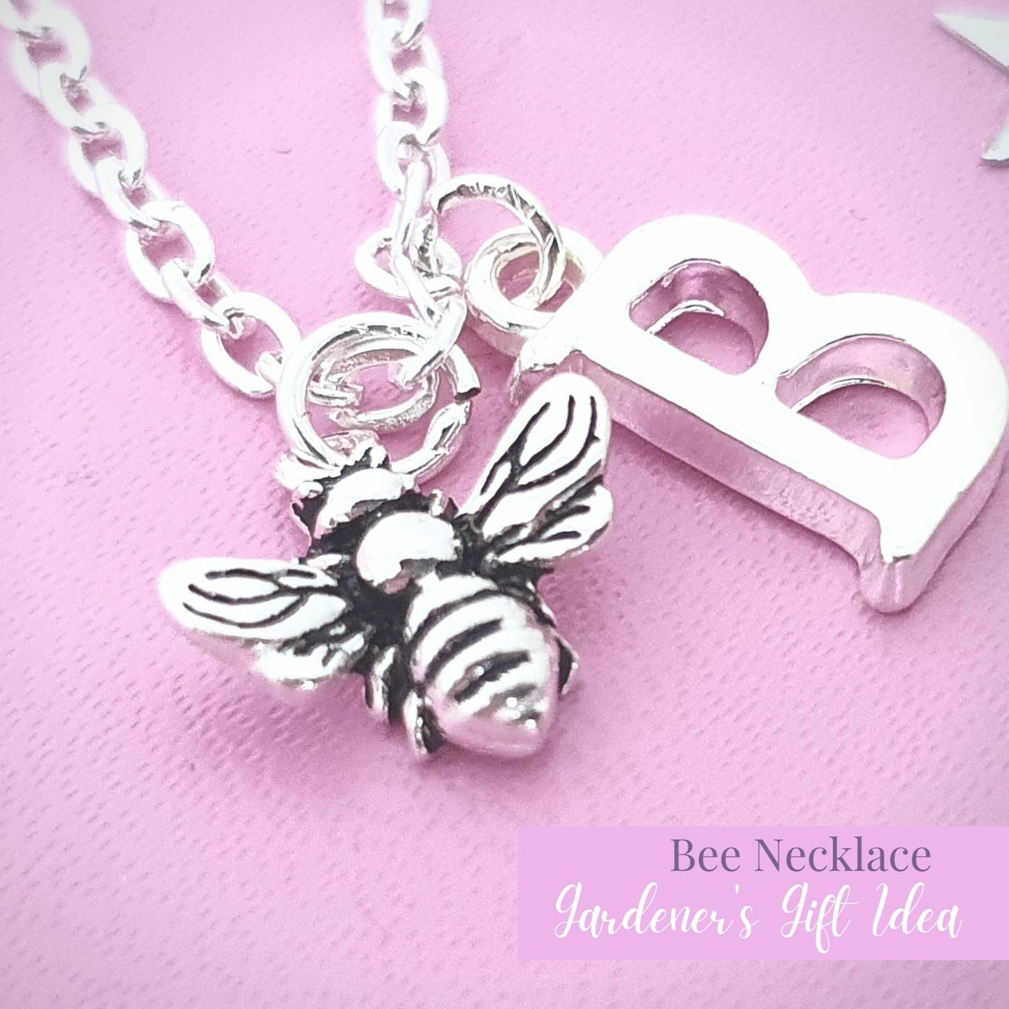 Bee Necklace - Silver