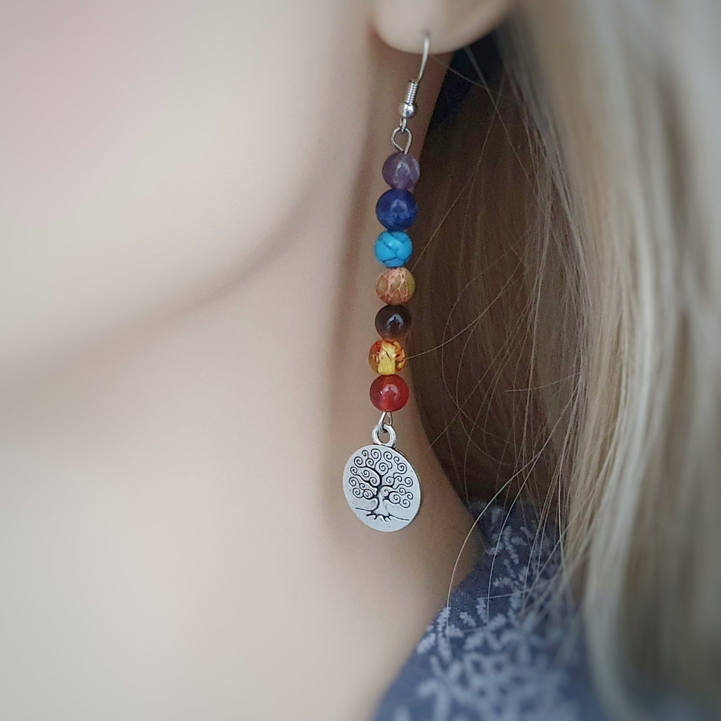 Chakra Tree of Life Earrings