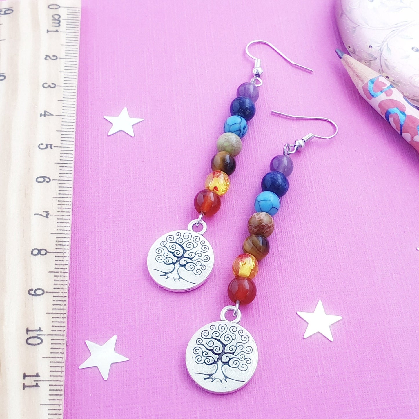 Chakra Tree of Life Earrings