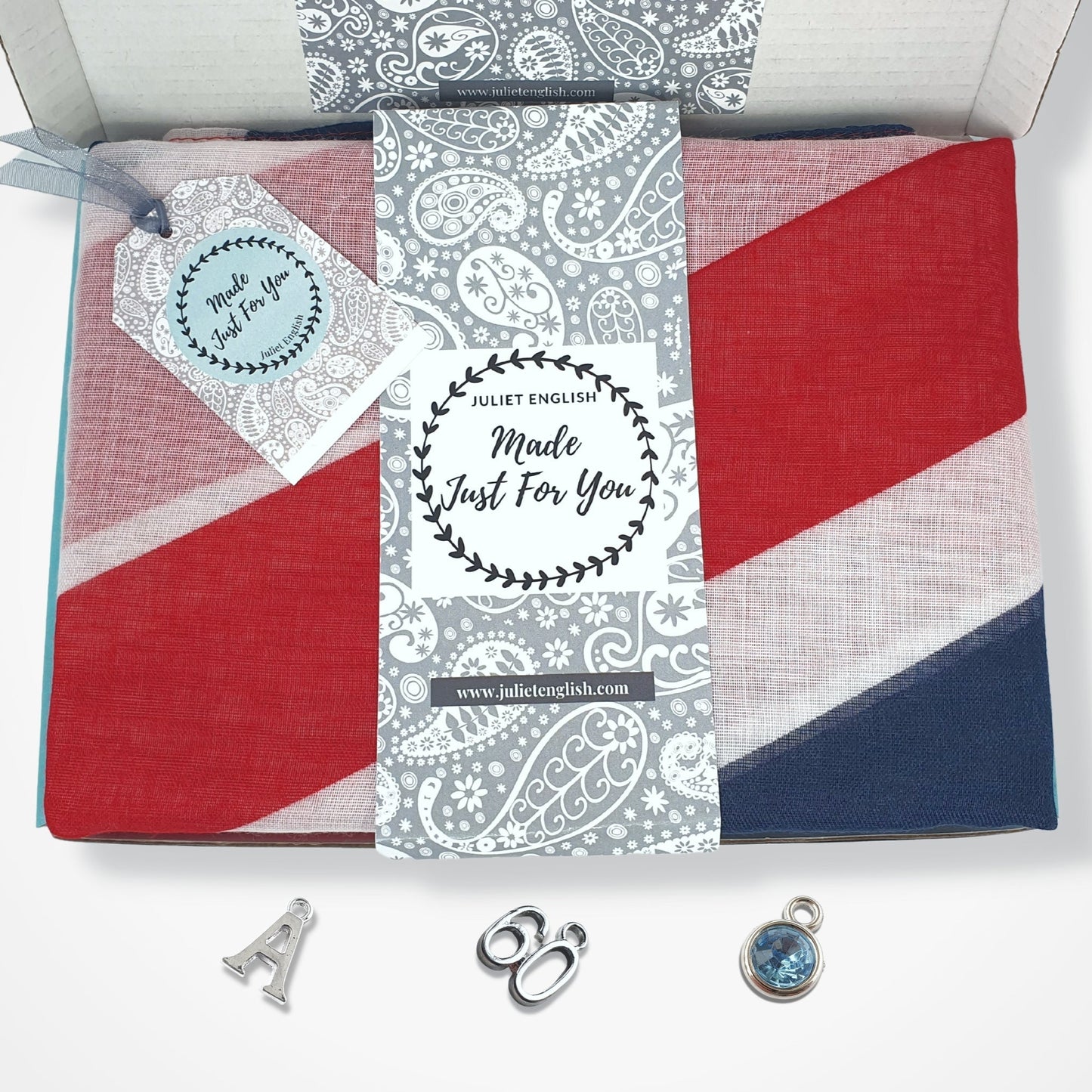 Union Jack Flag Scarf - Red, White & Blue