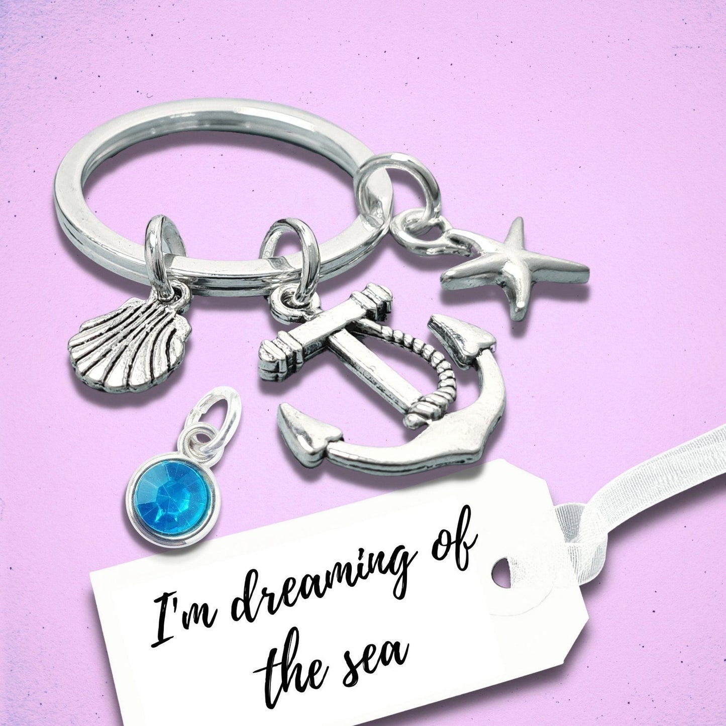 Anchor Keyring Silver