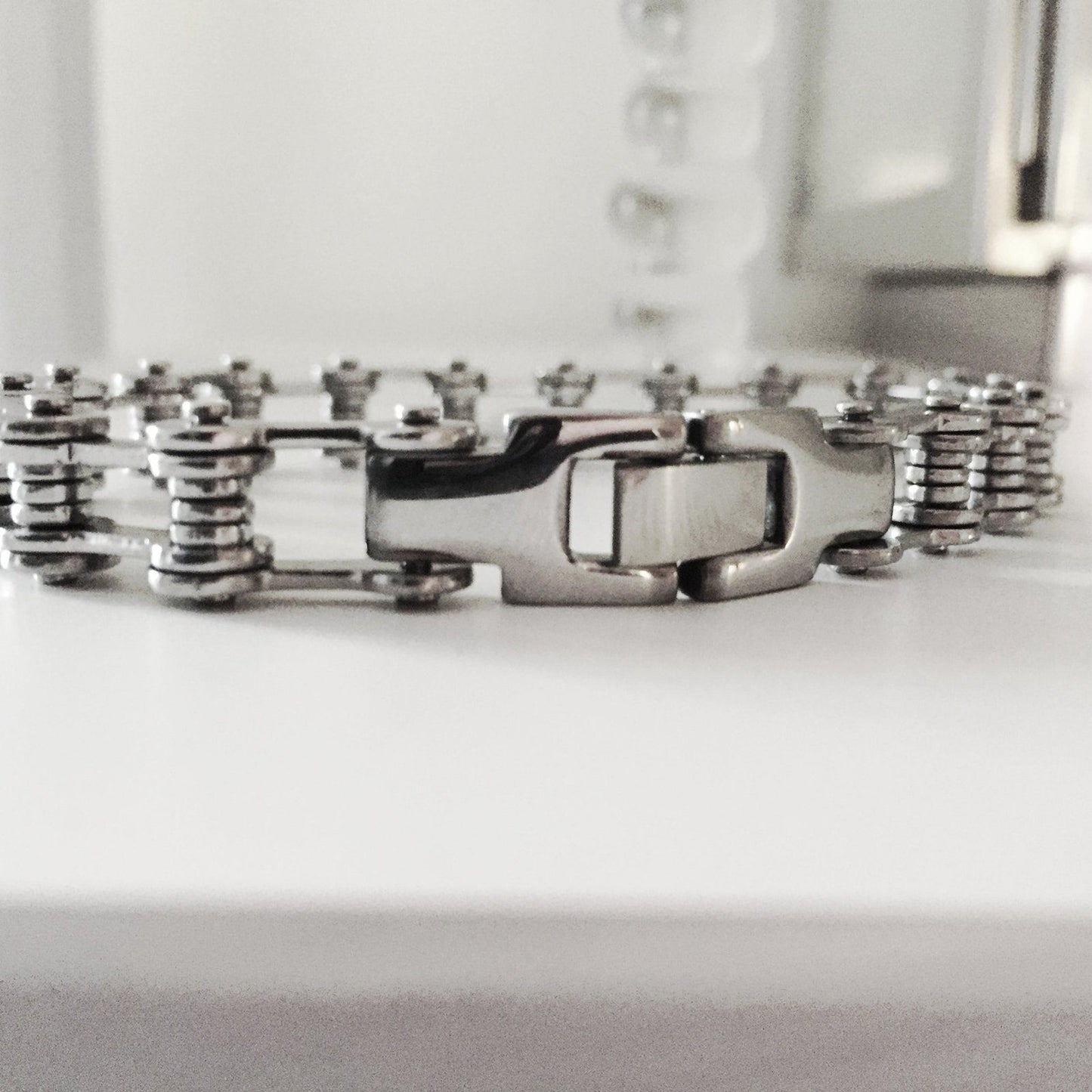 Bicycle Chain Bracelet Silver