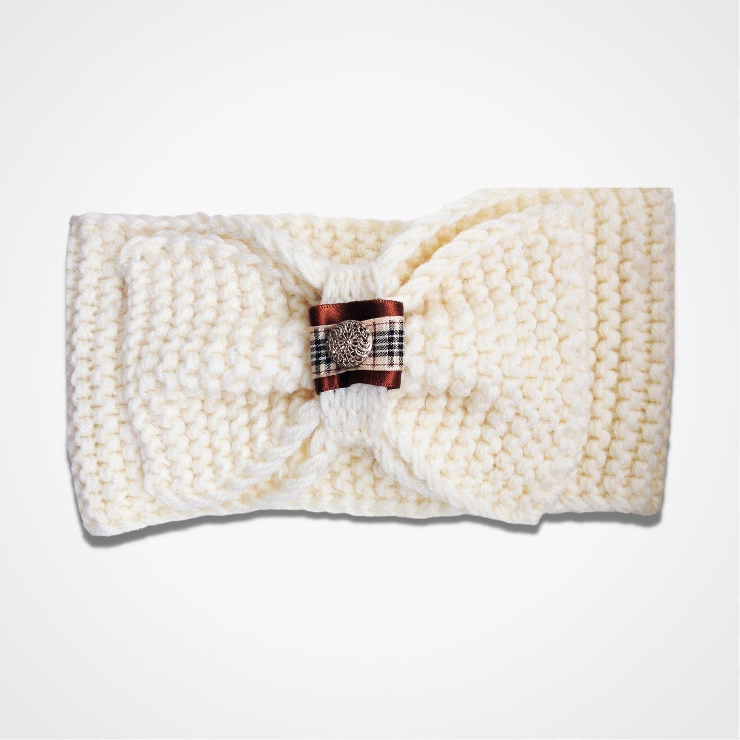 Big Bow Headband Cream