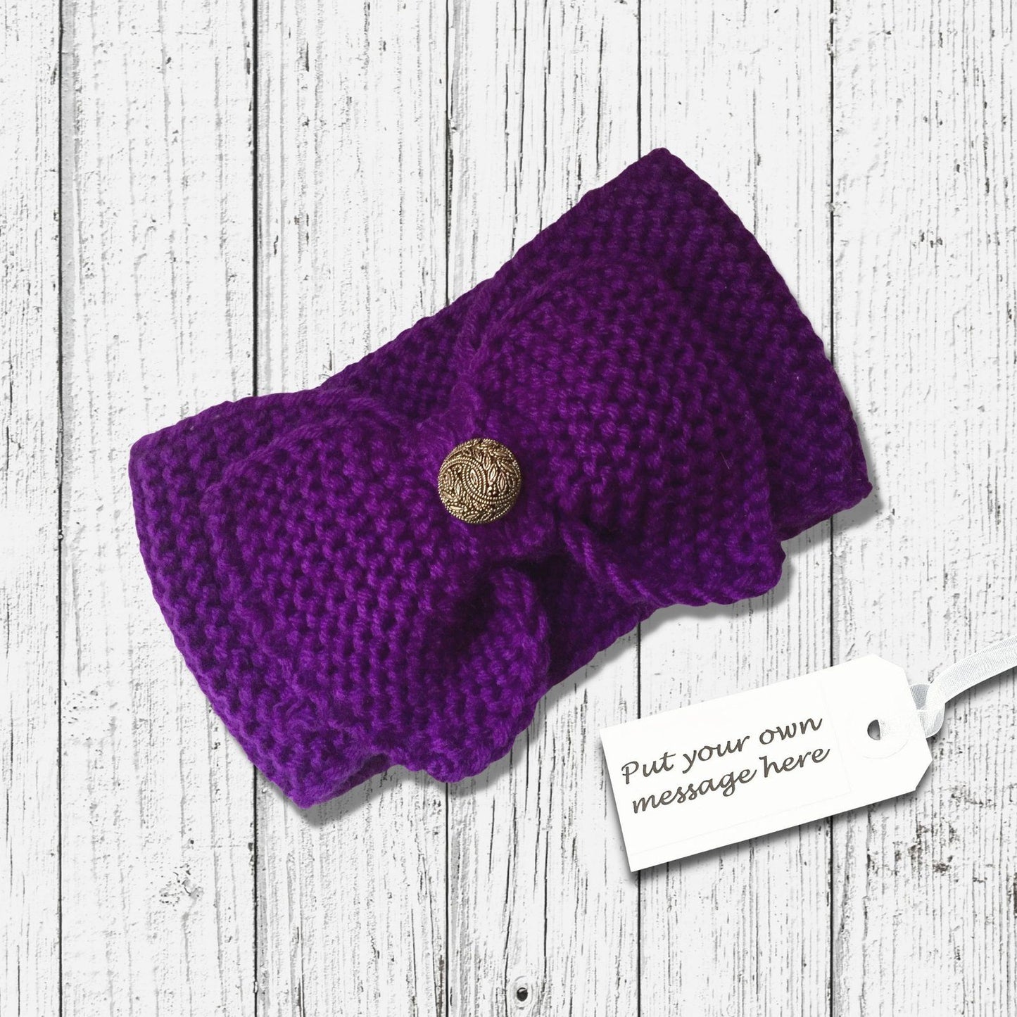 Big Bow Headband Purple